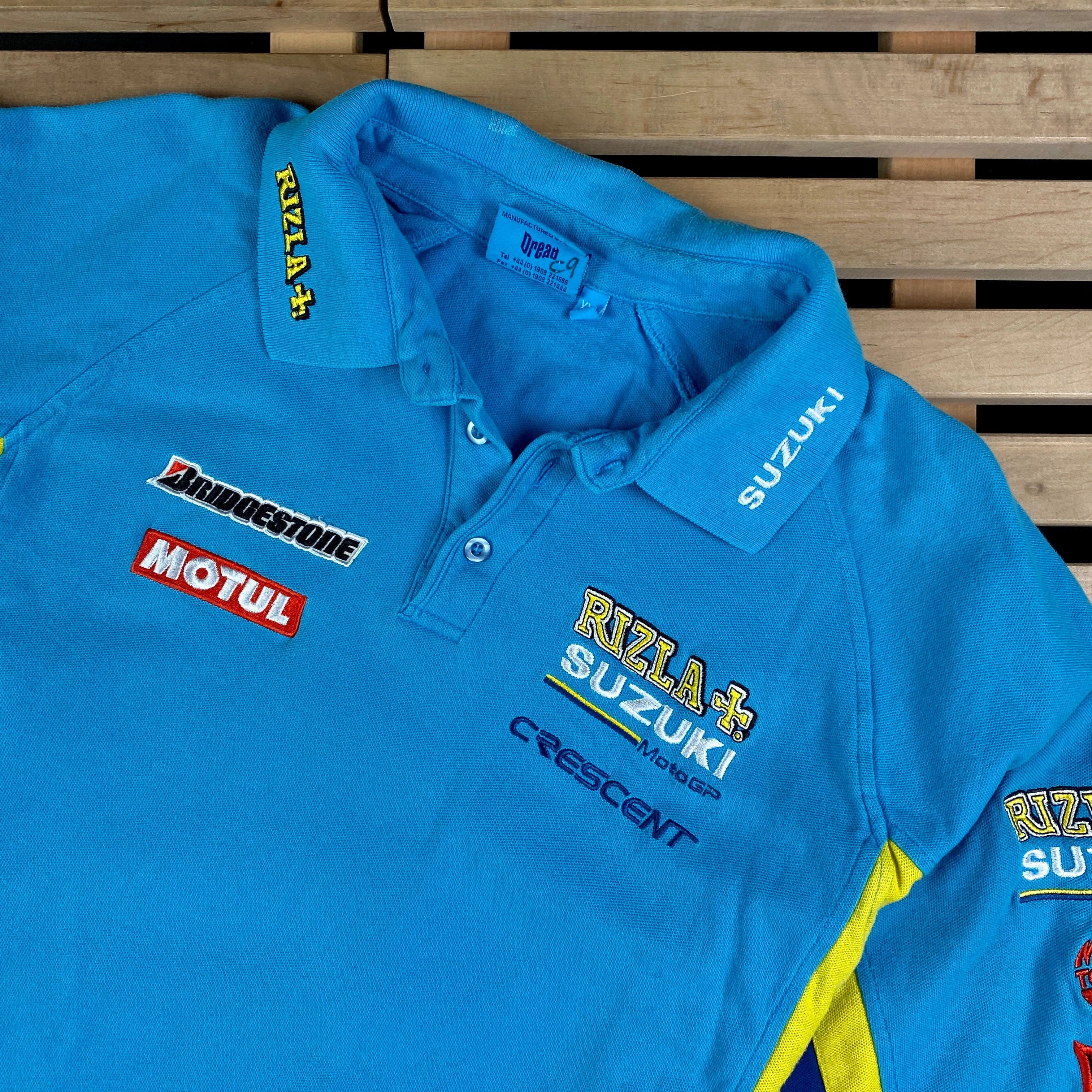 Japanese Brand Mens Polo T Shirt Suzuki Motul Bridgestone Size XXL Size US XXL / EU 58 / 5 - 2 Thumbnail