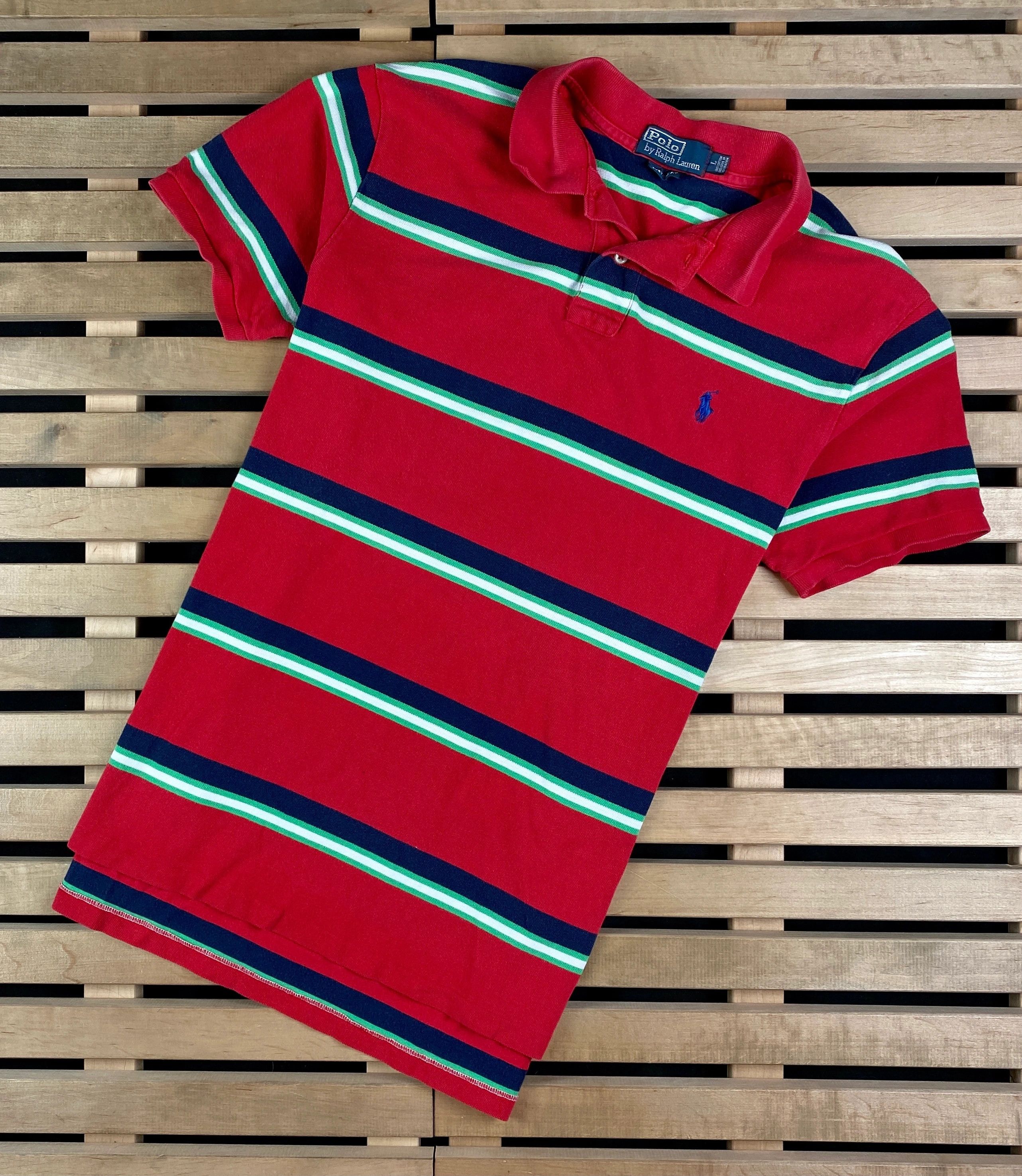 Polo Ralph Lauren × Ralph Lauren × Vintage Mens Polo T Shirt Ralph Lauren Vintage Size L Size US L / EU 52-54 / 3 - 1 Thumbnail