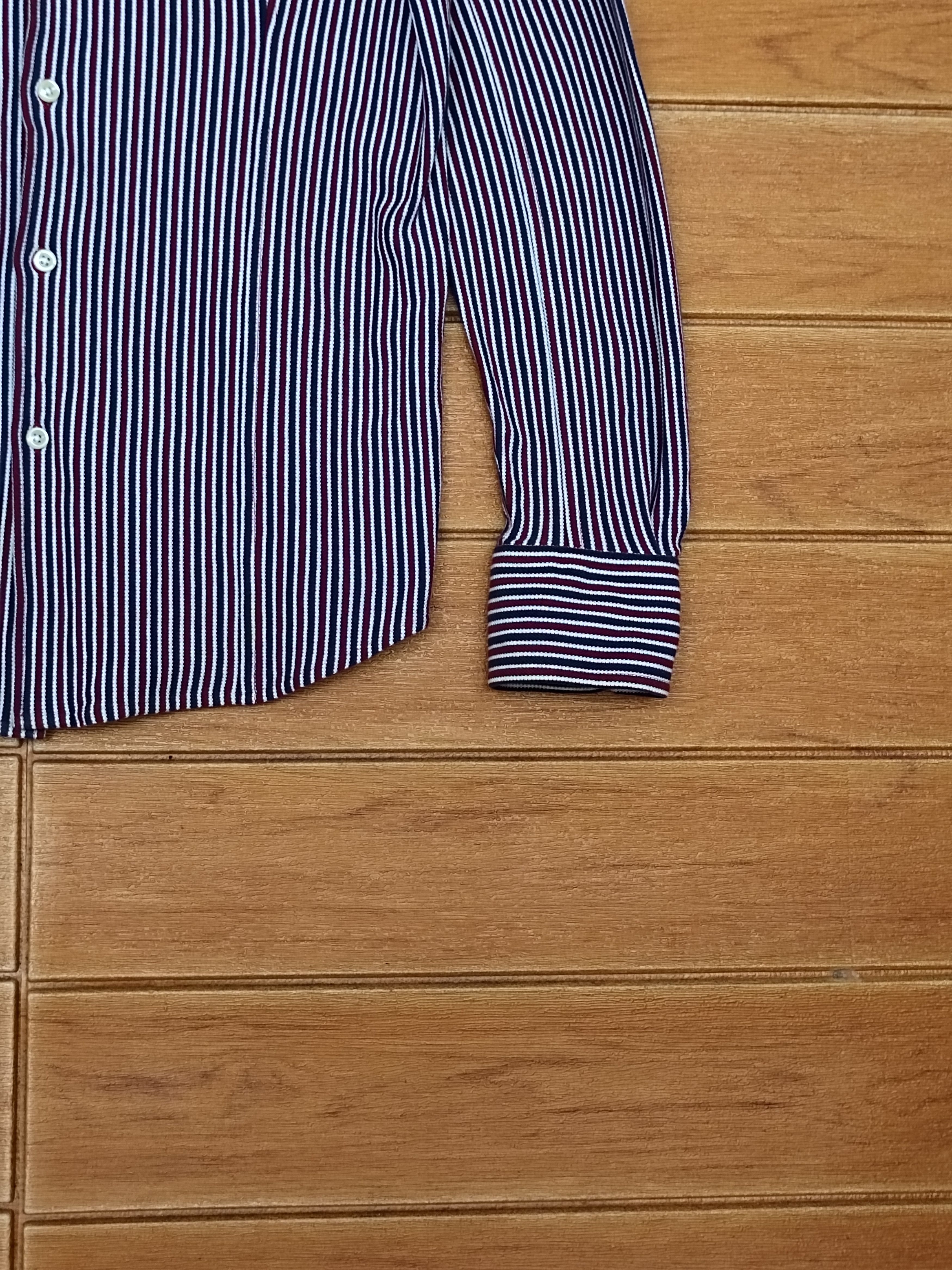 ABAHOUSE Vintage Abahouse 'Designworks' Striped Slim Fit Denim Shirt Size US M / EU 48-50 / 2 - 5 Thumbnail