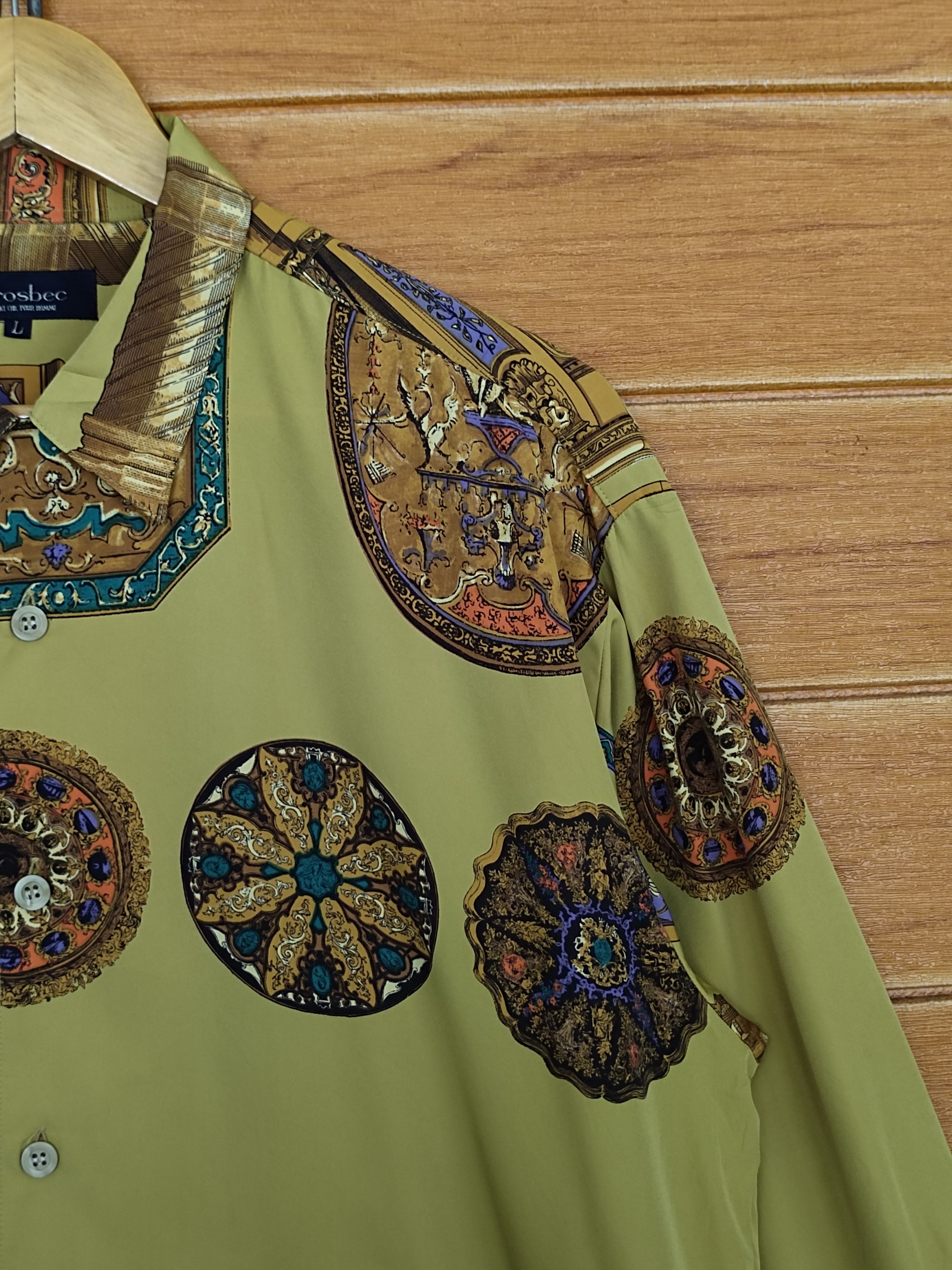 Japanese Brand Vintage 90s Grosbec Baroque Button Up Shirt Size US L / EU 52-54 / 3 - 3 Thumbnail