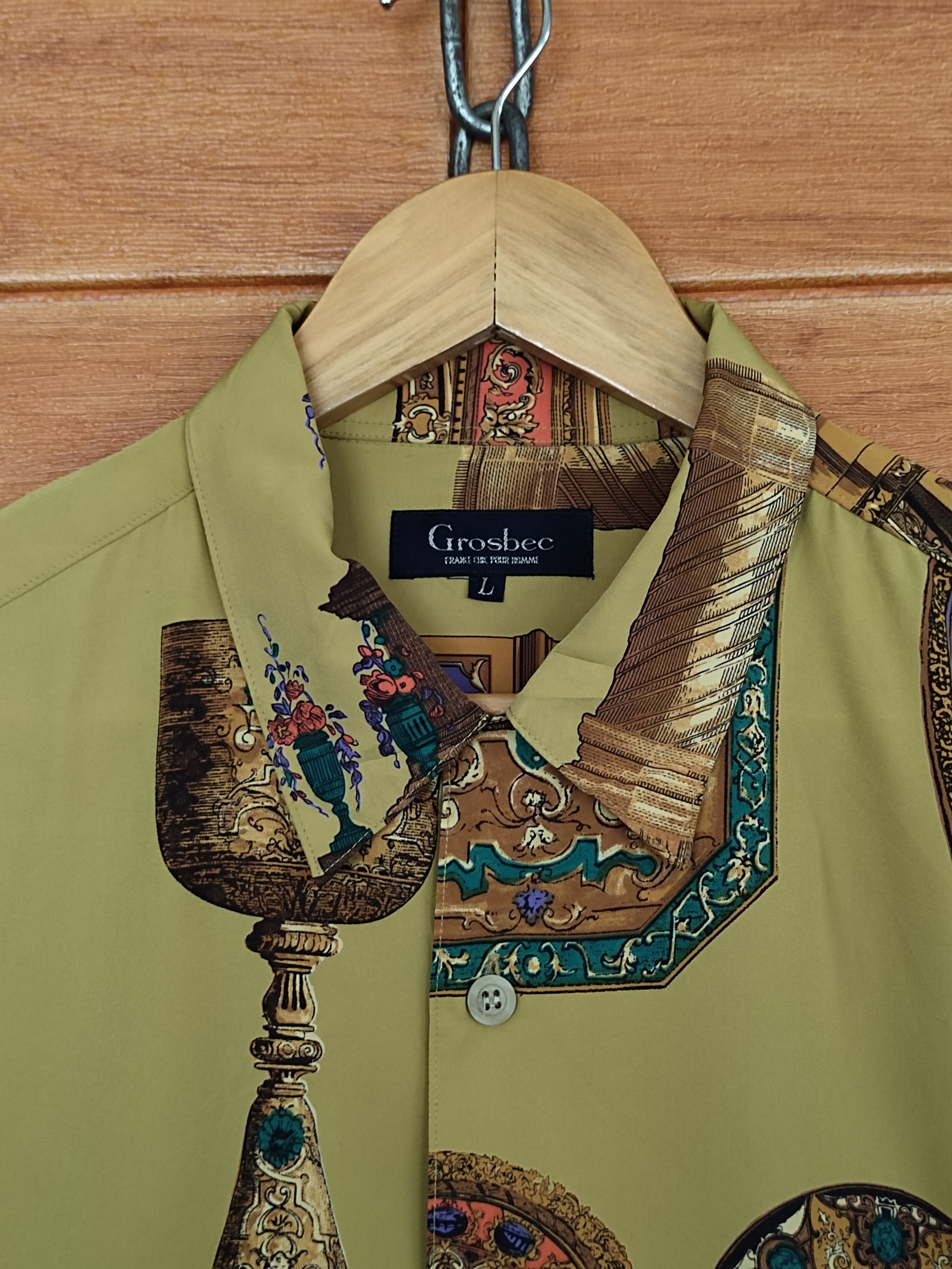Japanese Brand Vintage 90s Grosbec Baroque Button Up Shirt Size US L / EU 52-54 / 3 - 2 Thumbnail