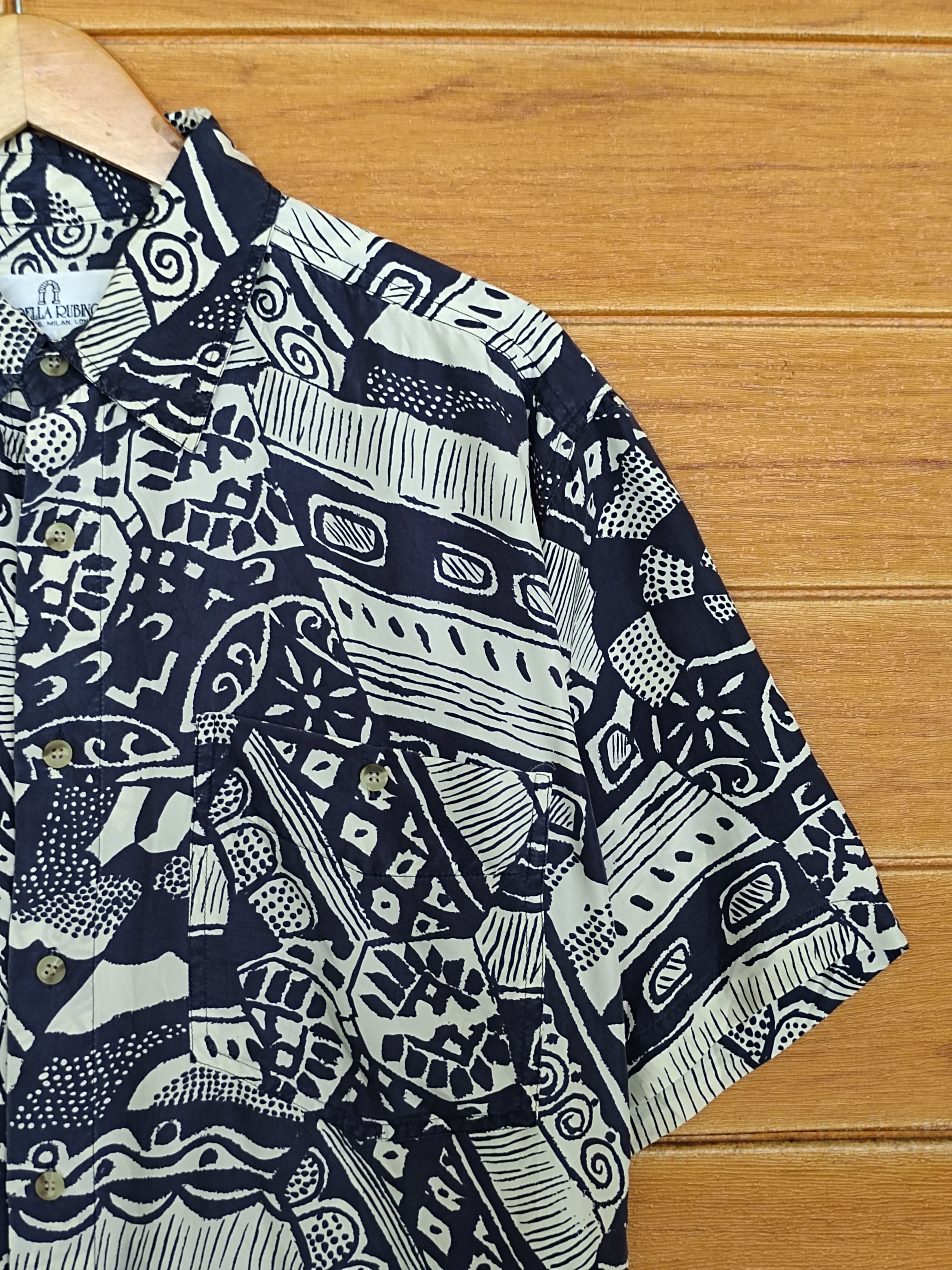 Giorgio Fiorelli Vintage 90s Fiorelle Rubino Art Silk Button Up Shirt Size US S / EU 44-46 / 1 - 4 Thumbnail