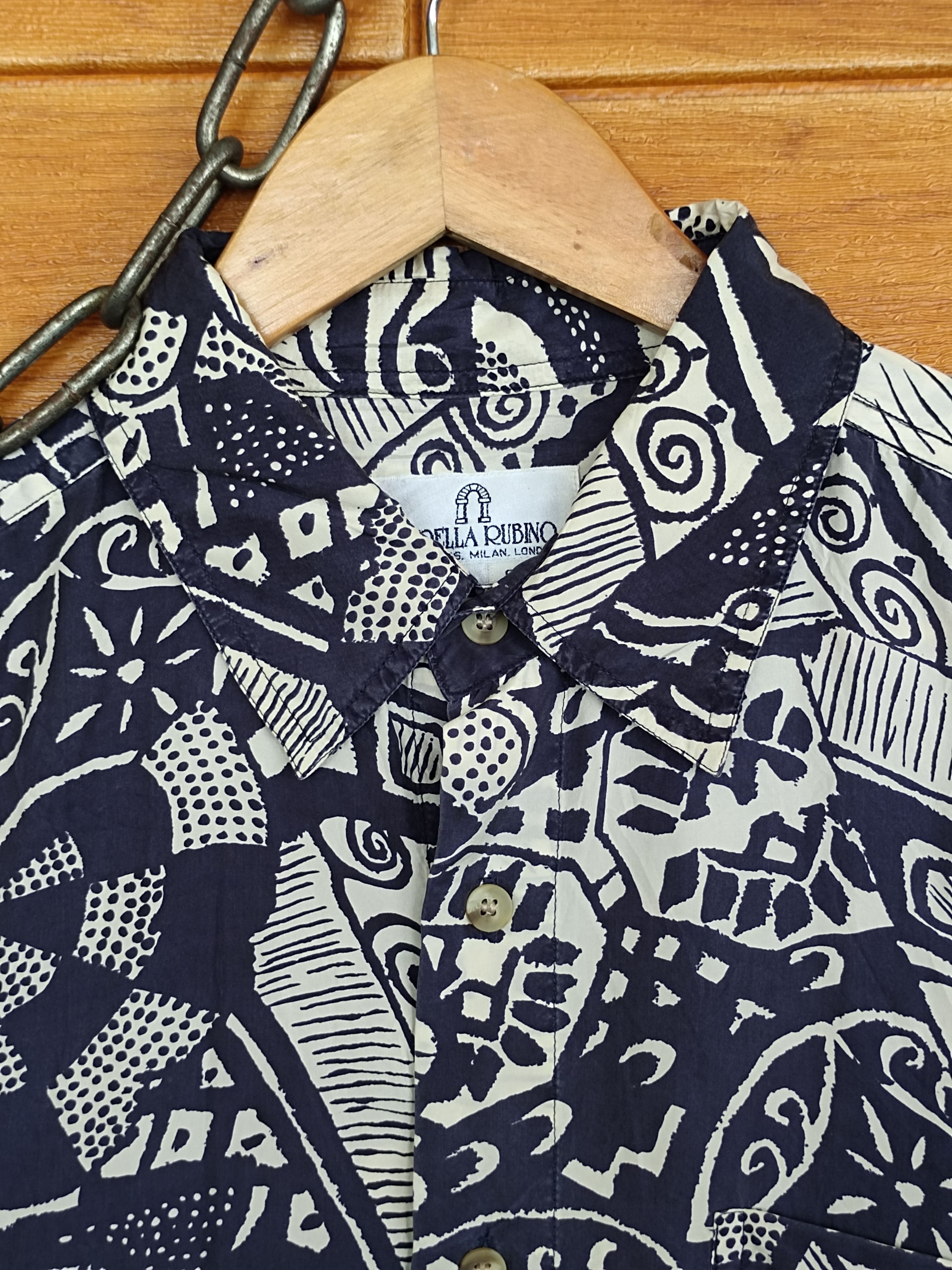 Giorgio Fiorelli Vintage 90s Fiorelle Rubino Art Silk Button Up Shirt Size US S / EU 44-46 / 1 - 3 Thumbnail