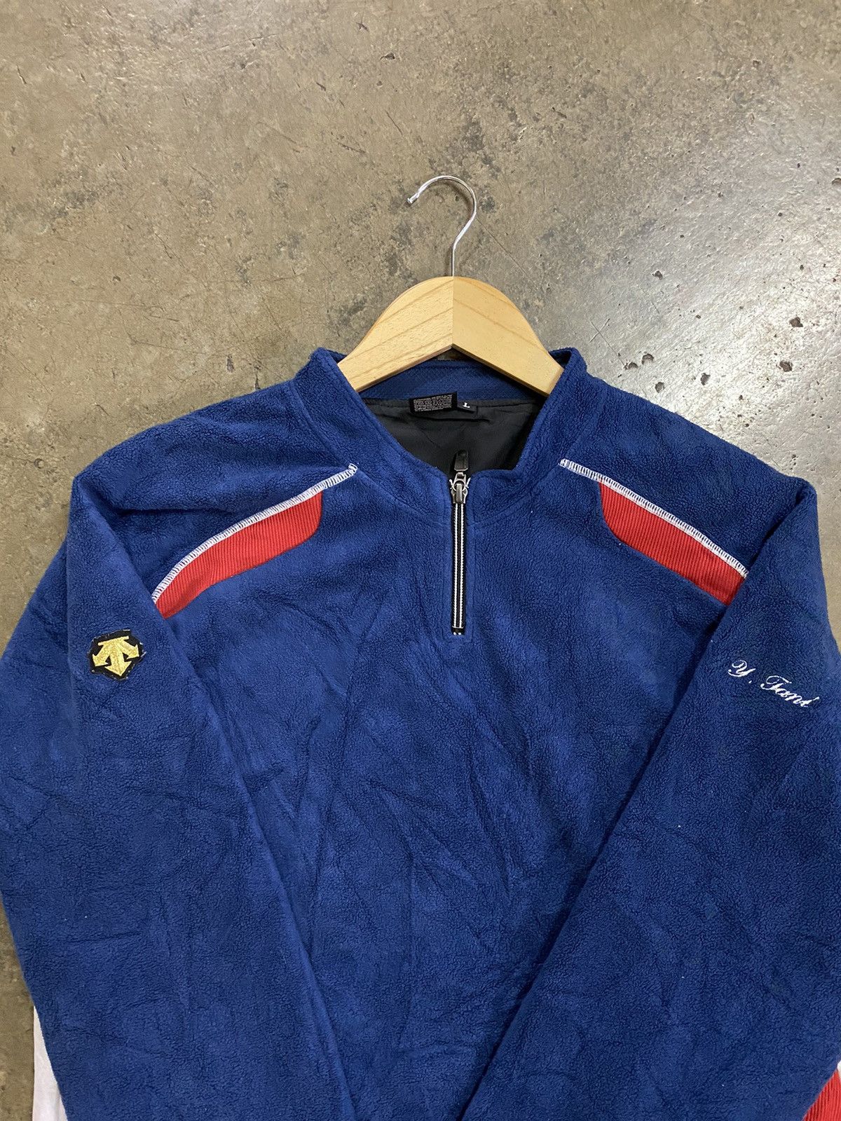 Descente × Designer Descente Fleece Sweatshirt Half Zipper Colourway France Size US XL / EU 56 / 4 - 2 Thumbnail