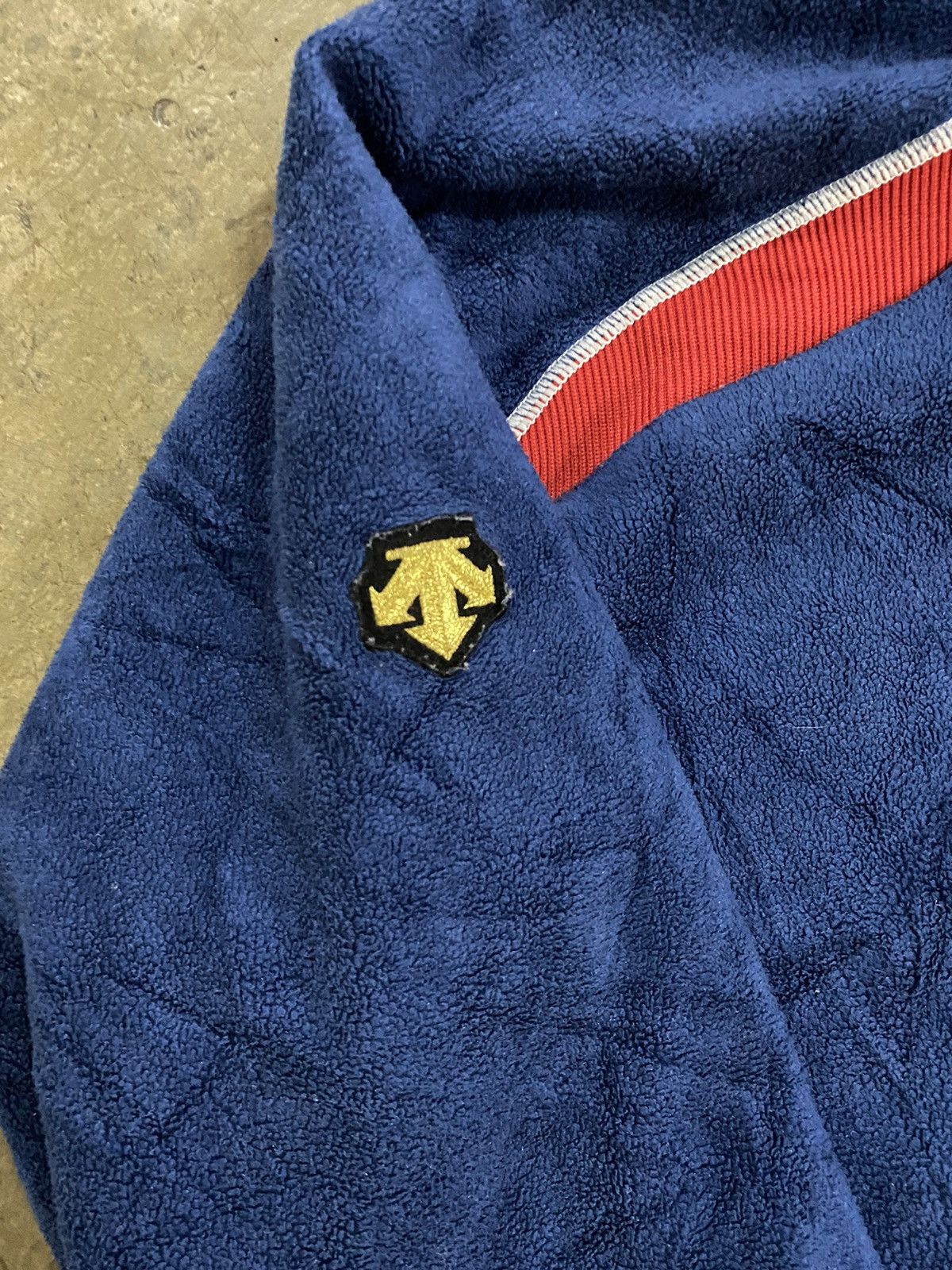 Descente × Designer Descente Fleece Sweatshirt Half Zipper Colourway France Size US XL / EU 56 / 4 - 3 Thumbnail