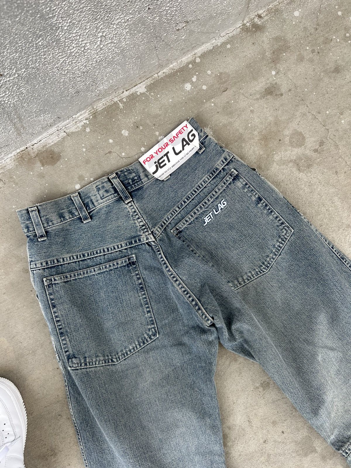 Japanese Brand Vintage Jet Lag Double Knee Jeans Size US 29 - 12 Thumbnail