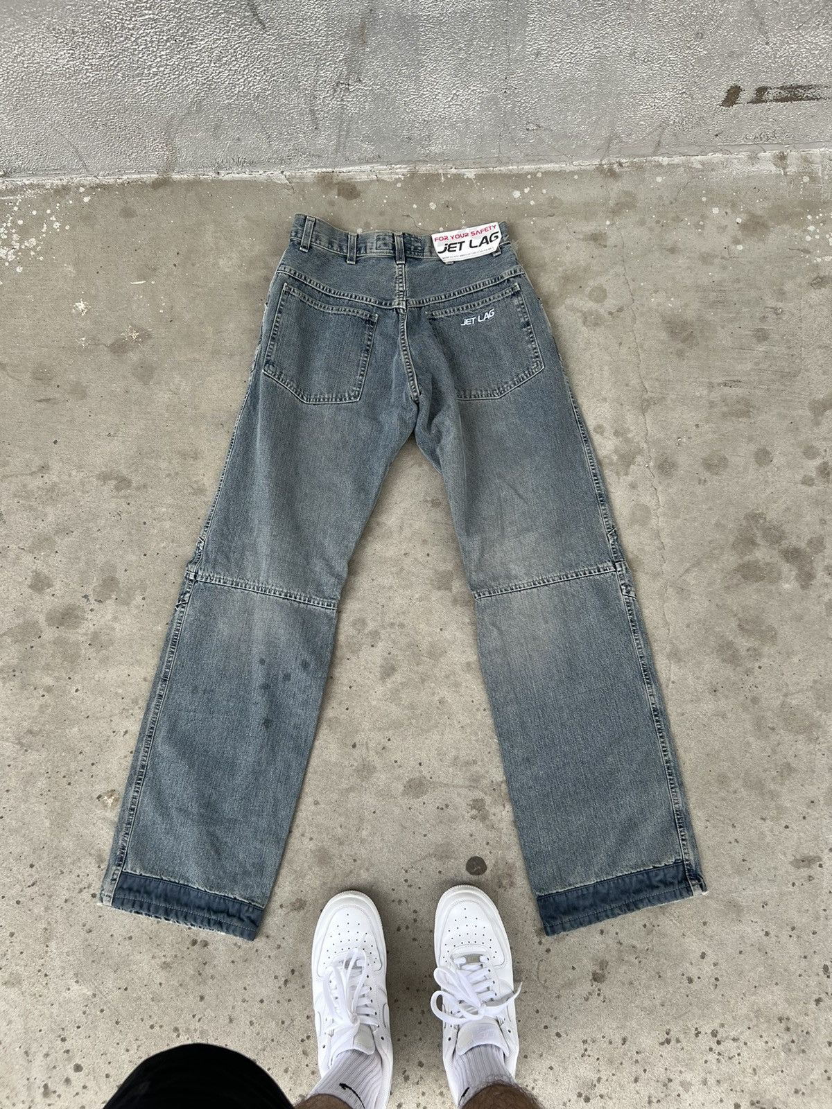Japanese Brand Vintage Jet Lag Double Knee Jeans Size US 29 - 6 Thumbnail