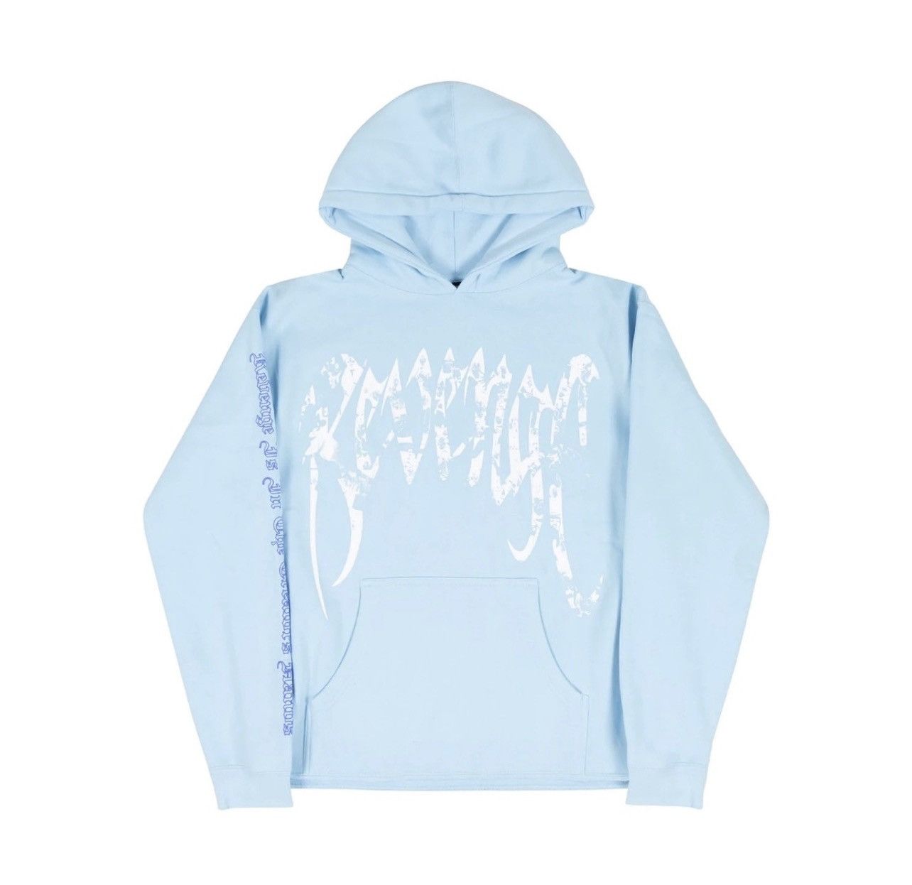 Juice World X Revenge hoodie blue sz high quality XL