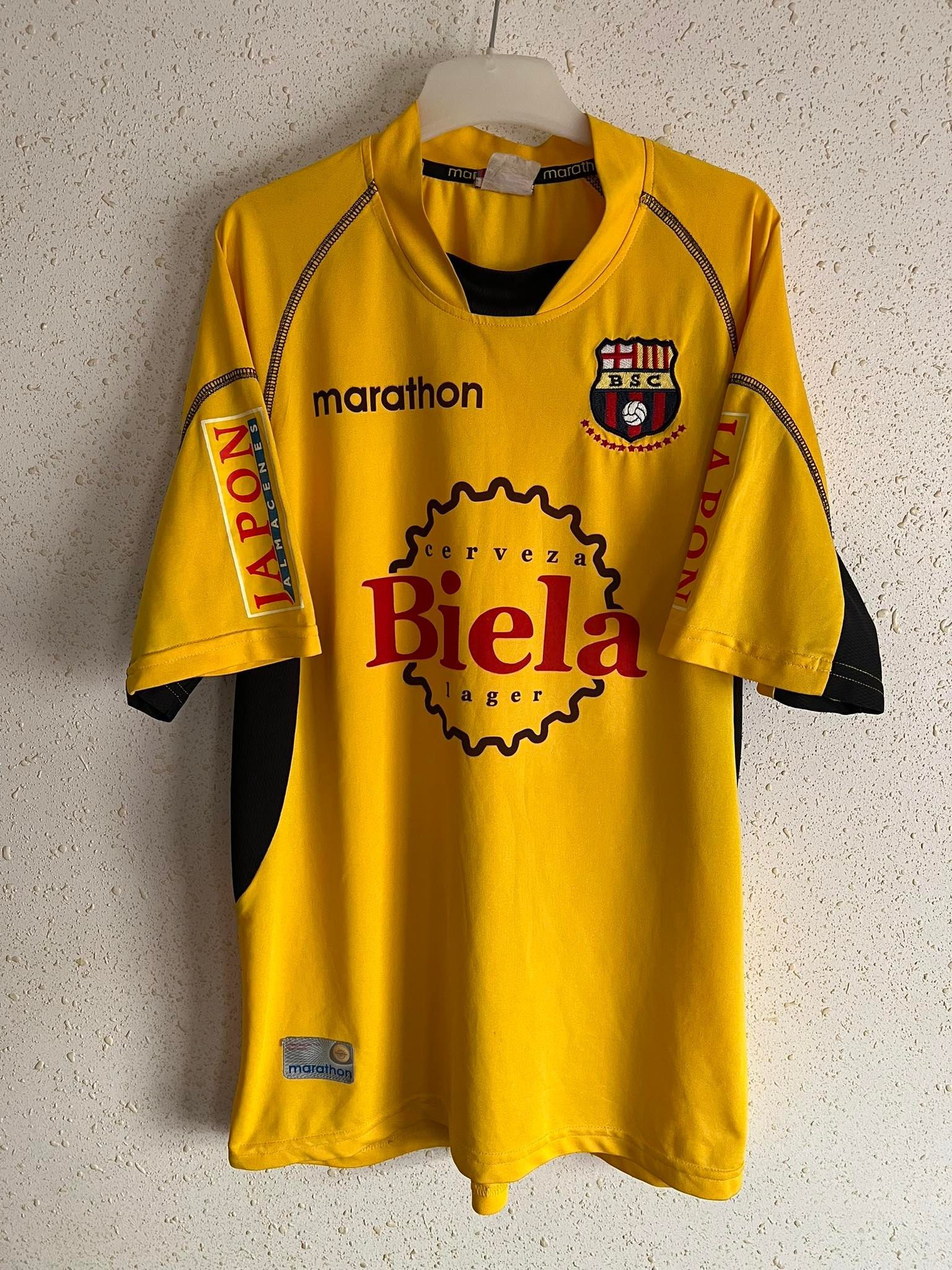 Vintage Barcelona SC (Ecuador) 2003 Home Shirt MARATHON Size US M / EU 48-50 / 2 - 1 Thumbnail