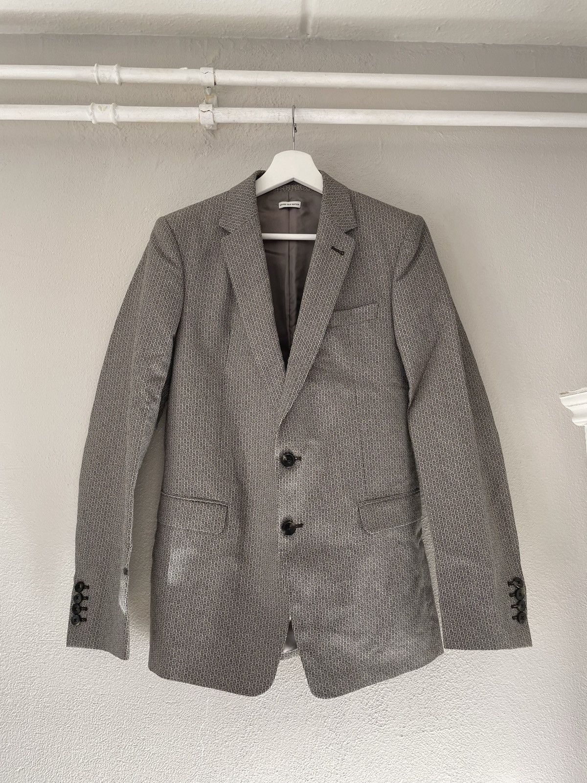 Dries Van Noten Patterned Blazer Jacket Size US S / EU 44-46 / 1 - 2 Thumbnail