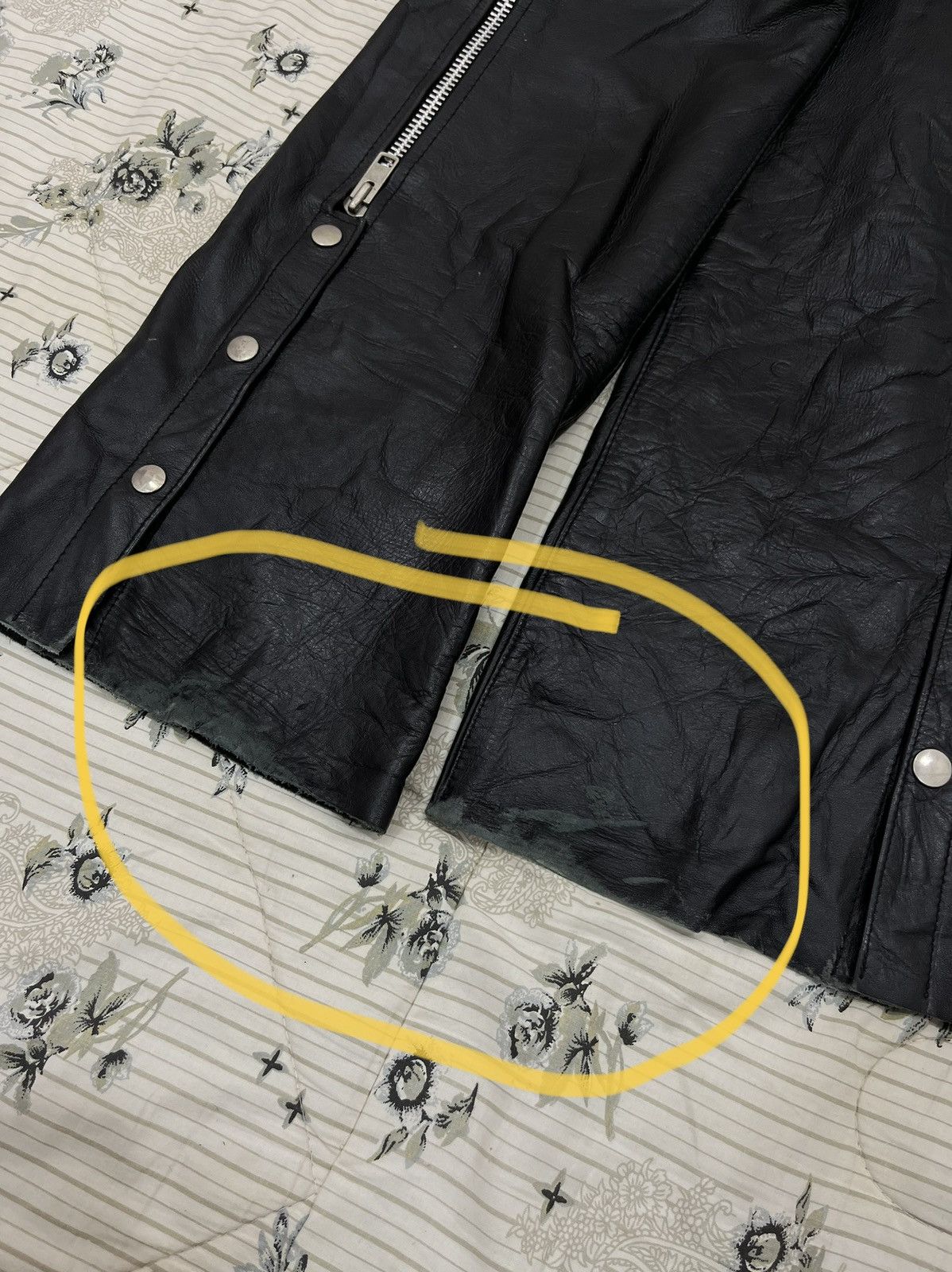 14th Addiction (Hh). HORN WORK LEATHER PUNK ROCK PANTS Size US 33 - 9 Thumbnail