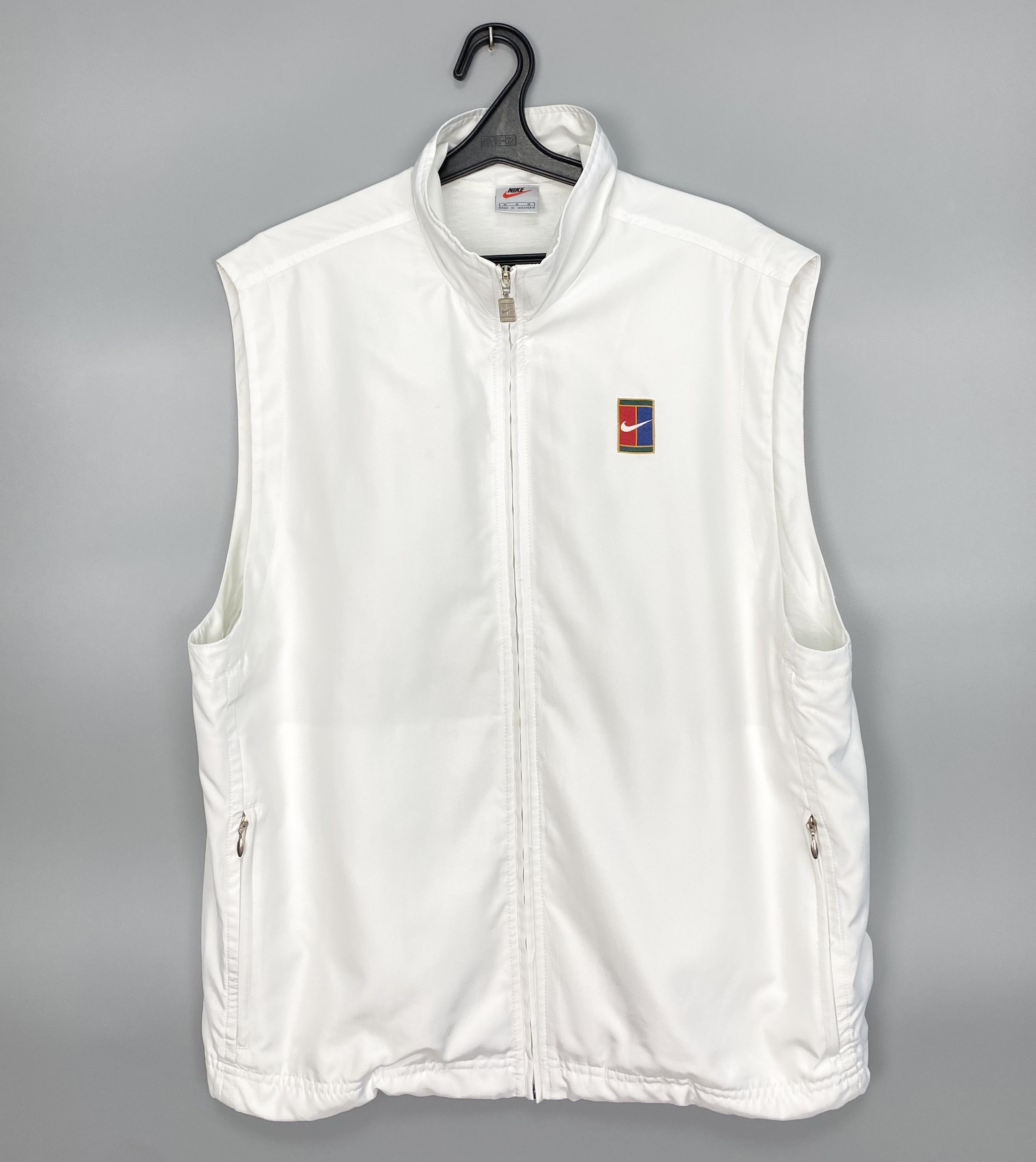 Nike Vintage 90s Nike Court White Vest Size US M / EU 48-50 / 2 - 1 Thumbnail