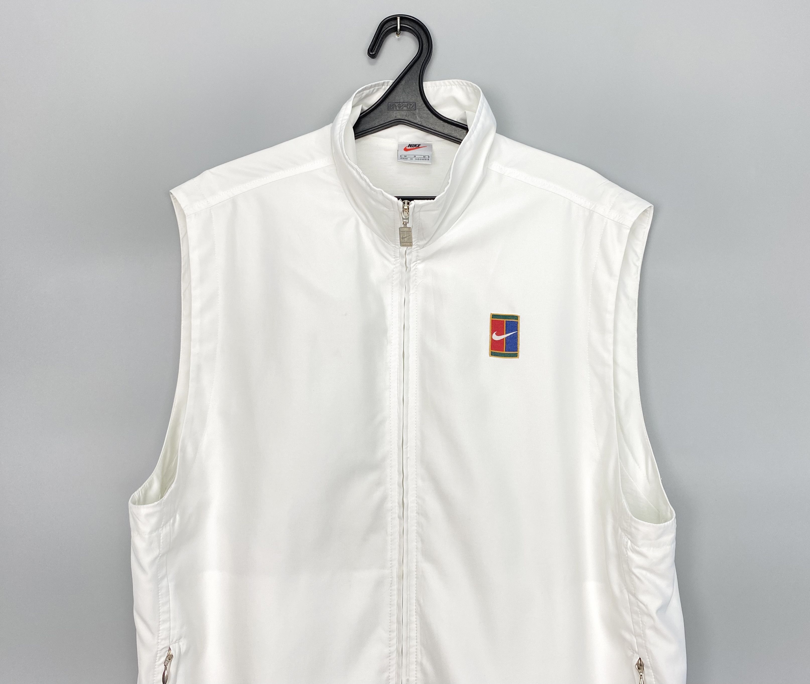 Nike Vintage 90s Nike Court White Vest Size US M / EU 48-50 / 2 - 2 Thumbnail