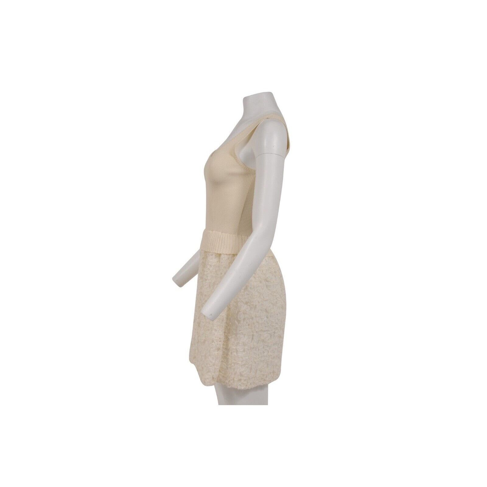 Moschino Floral Mini Dress Yellow White Rayon Size S / US 4 / IT 40 - 7 Thumbnail