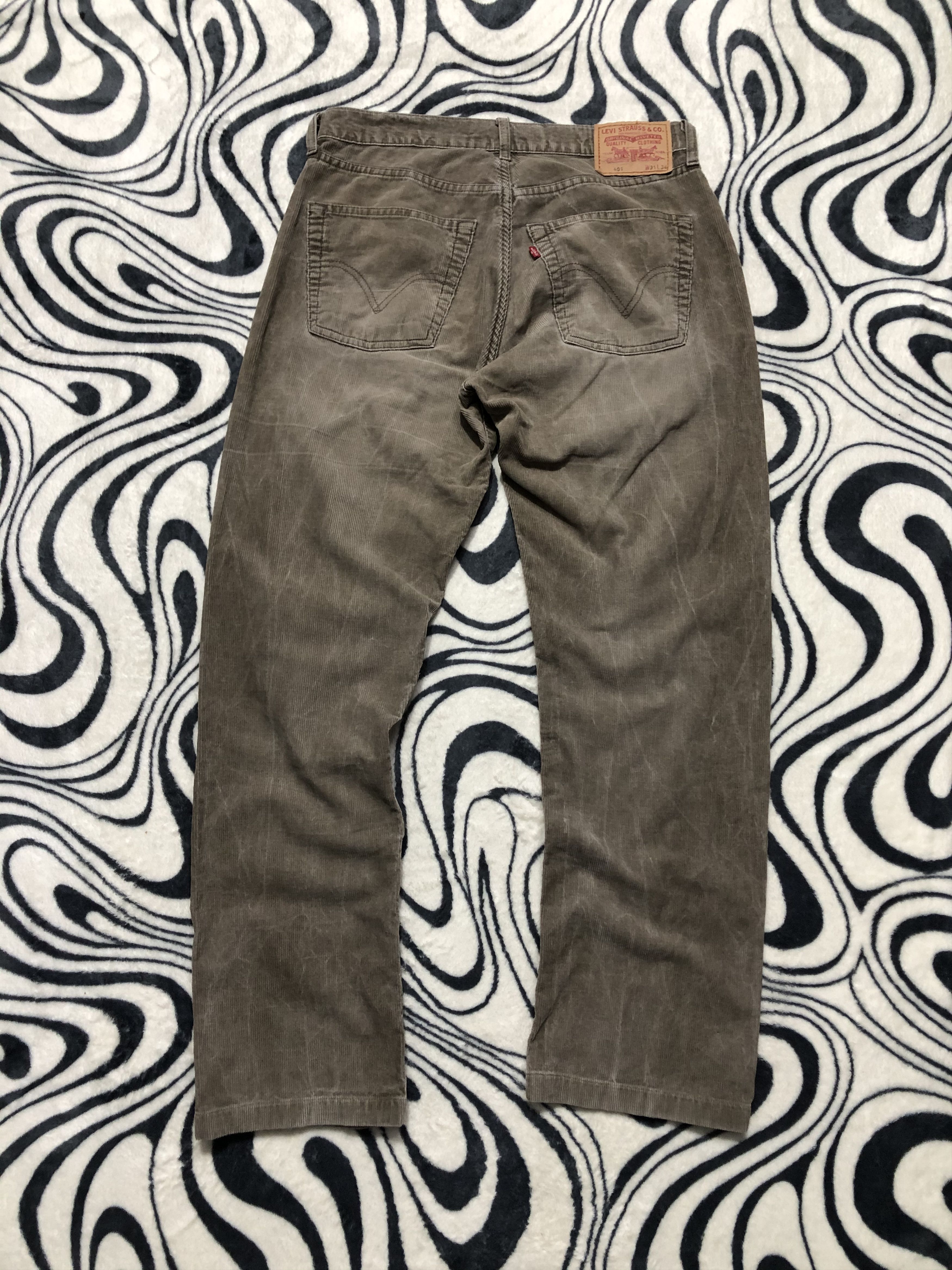 Levi's Levis 401 Vintage Mens Corduroy Jeans Denim Pants Size US 31 - 1 Thumbnail
