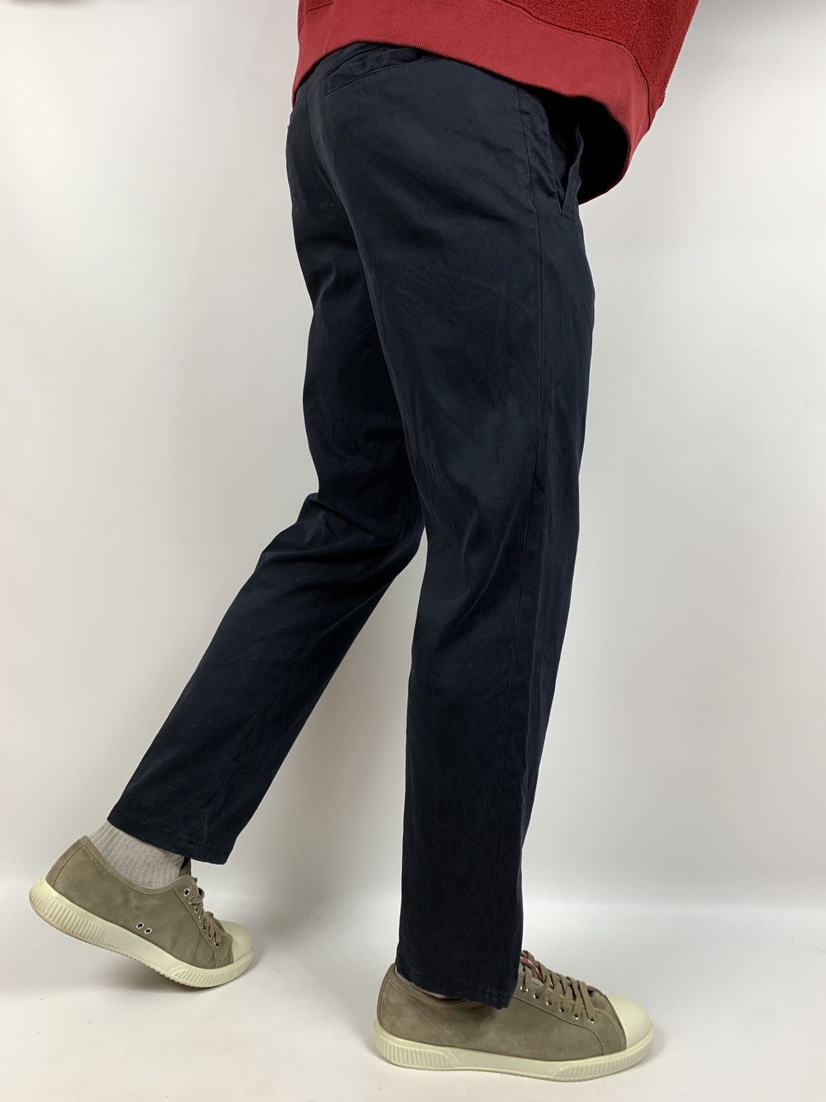 Prada Prada Navy Blue Black Tab Trousers Pants Size US 30 / EU 46 - 4 Thumbnail