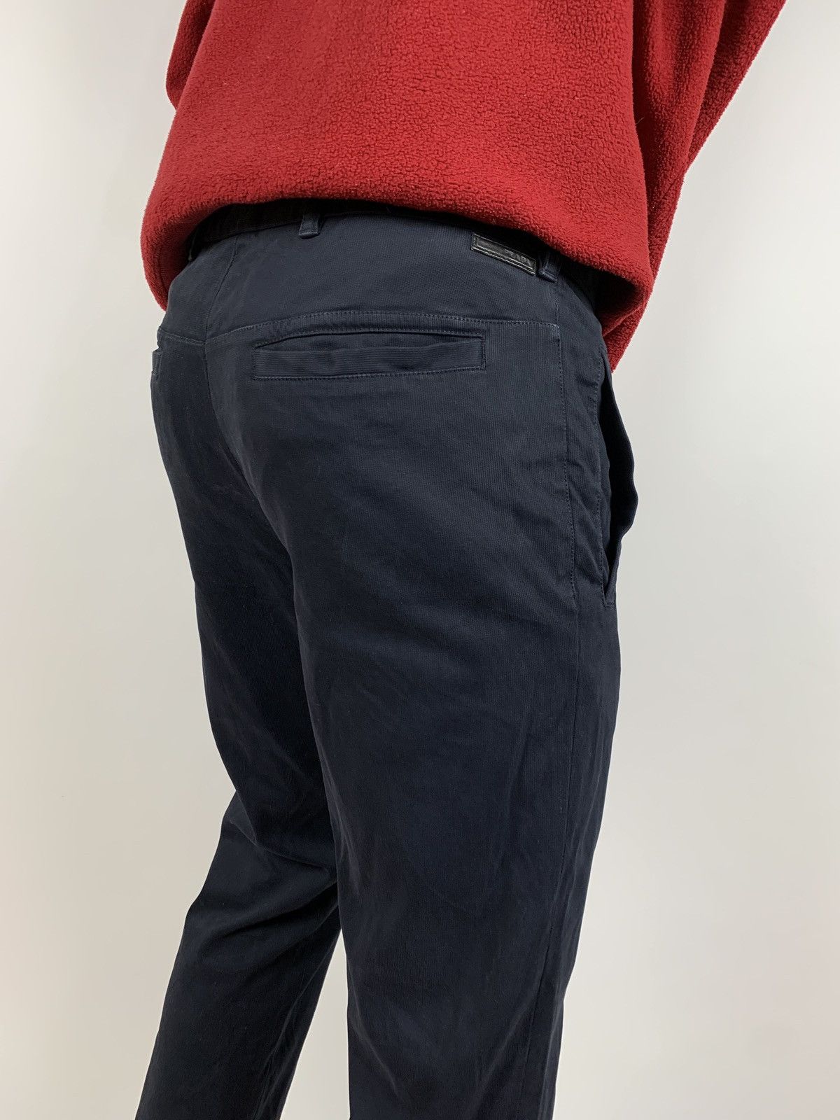 Prada Prada Navy Blue Black Tab Trousers Pants Size US 30 / EU 46 - 2 Thumbnail