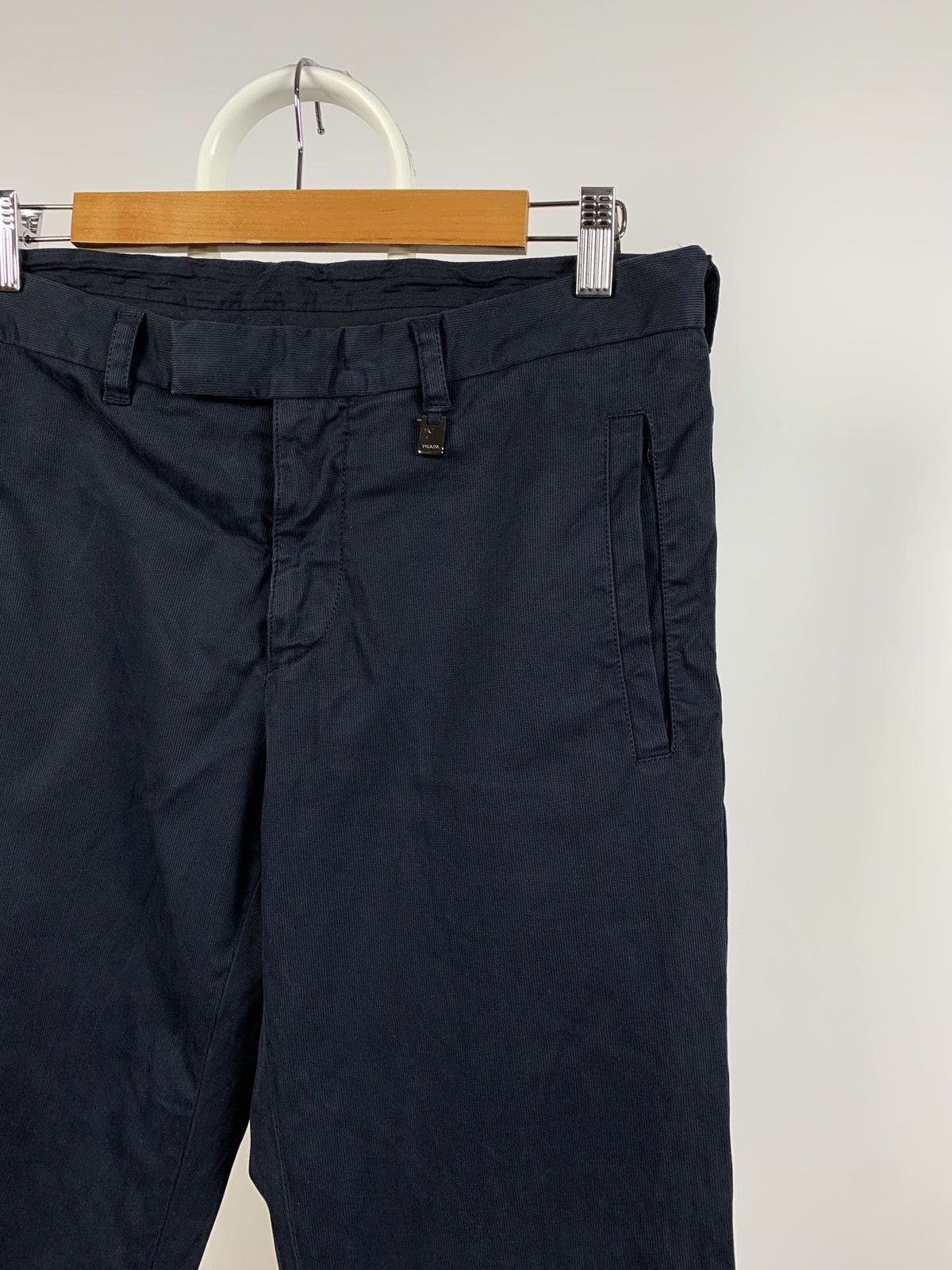 Prada Prada Navy Blue Black Tab Trousers Pants Size US 30 / EU 46 - 12 Thumbnail