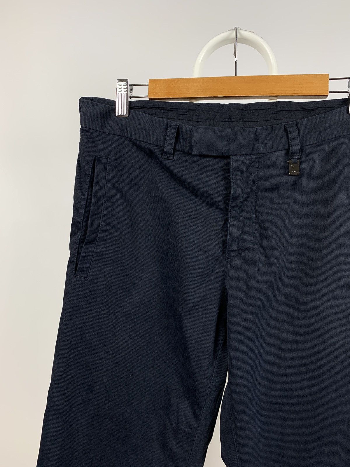 Prada Prada Navy Blue Black Tab Trousers Pants Size US 30 / EU 46 - 13 Thumbnail
