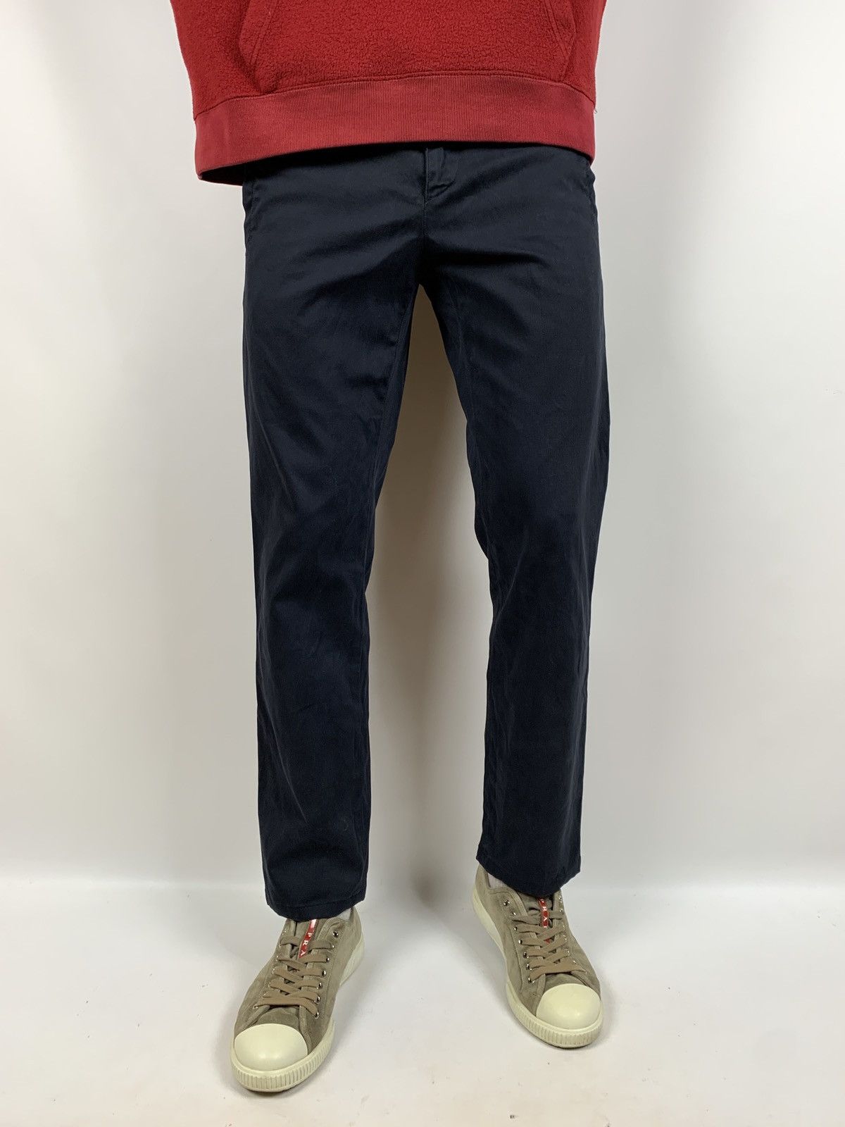 Prada Prada Navy Blue Black Tab Trousers Pants Size US 30 / EU 46 - 3 Thumbnail
