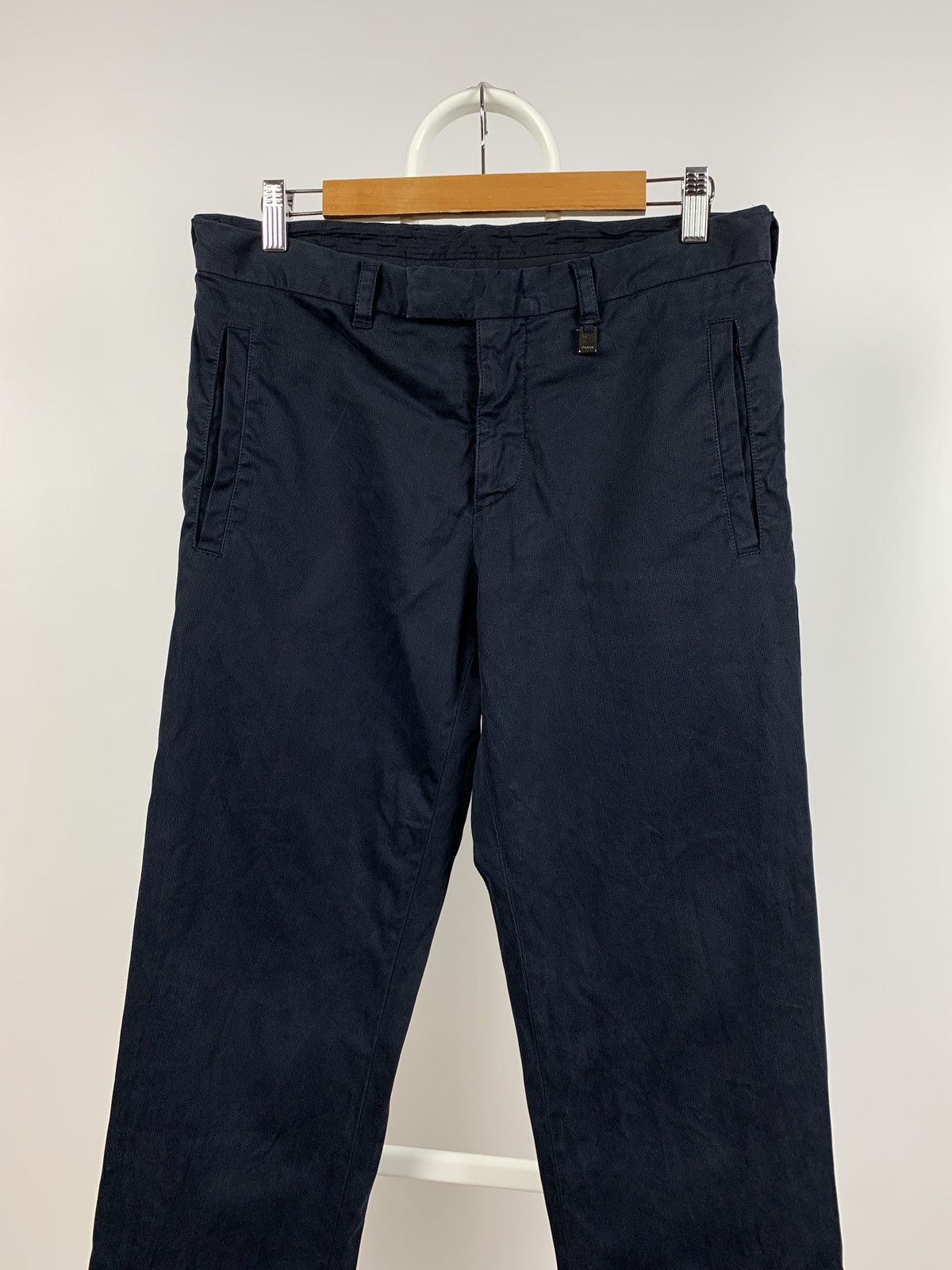 Prada Prada Navy Blue Black Tab Trousers Pants Size US 30 / EU 46 - 11 Thumbnail