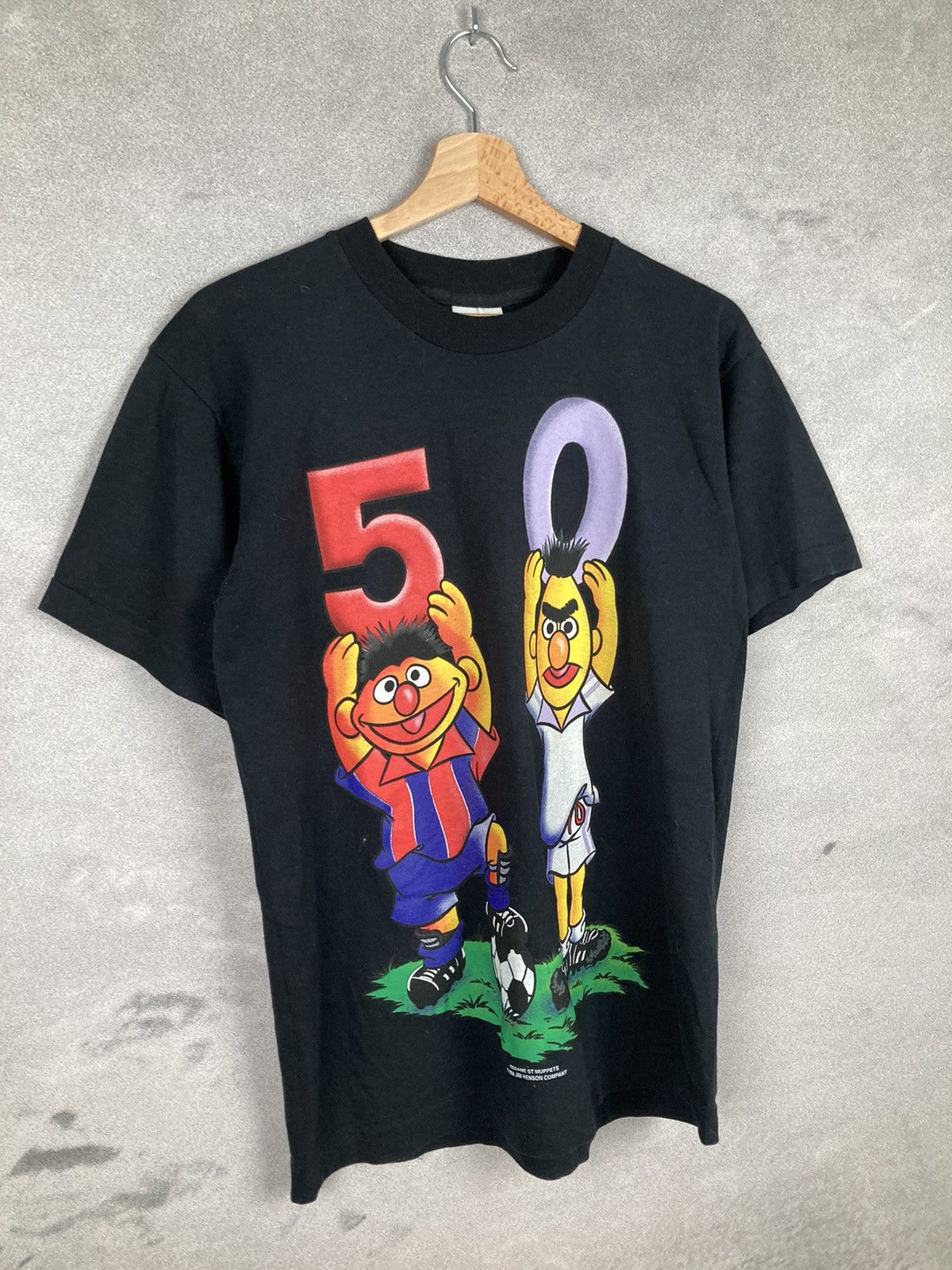Cartoon Network Vintage 90s Ernie And Bert Sesame Street Single Stitch Rare Size US S / EU 44-46 / 1 - 4 Thumbnail