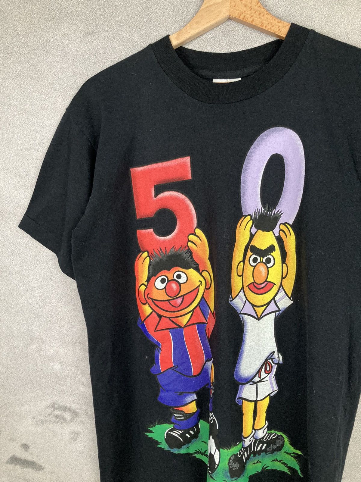 Cartoon Network Vintage 90s Ernie And Bert Sesame Street Single Stitch Rare Size US S / EU 44-46 / 1 - 3 Thumbnail