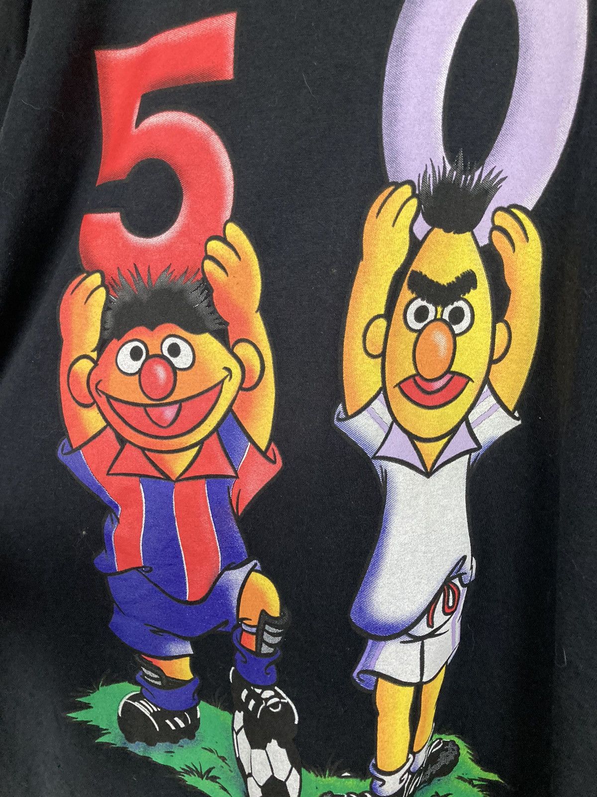 Cartoon Network Vintage 90s Ernie And Bert Sesame Street Single Stitch Rare Size US S / EU 44-46 / 1 - 5 Thumbnail