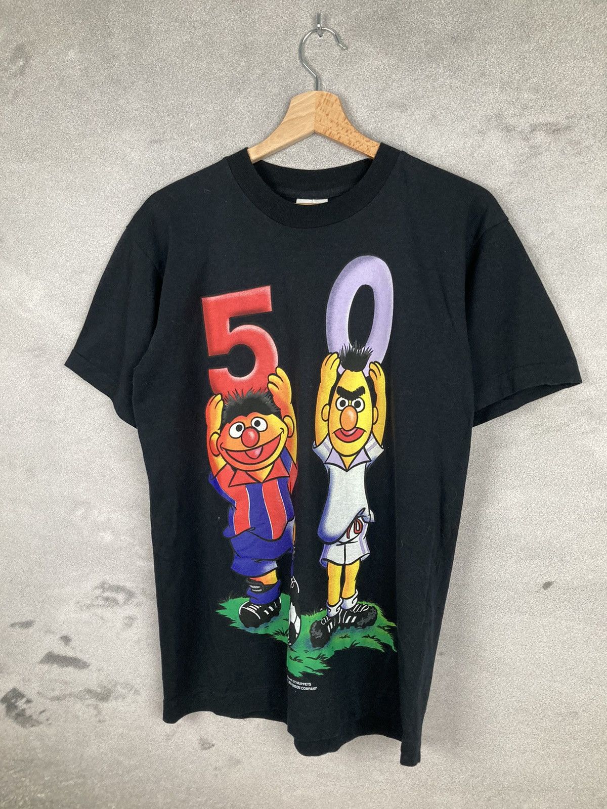 Cartoon Network Vintage 90s Ernie And Bert Sesame Street Single Stitch Rare Size US S / EU 44-46 / 1 - 2 Thumbnail