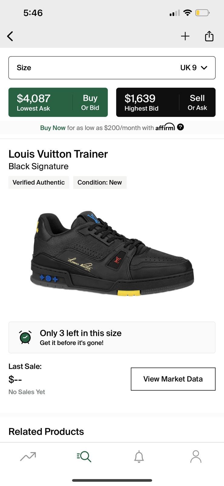 Louis Vuitton Louis Vuitton Trainer Black Signature Size US 8.5 / EU 41-42 - 12 Thumbnail