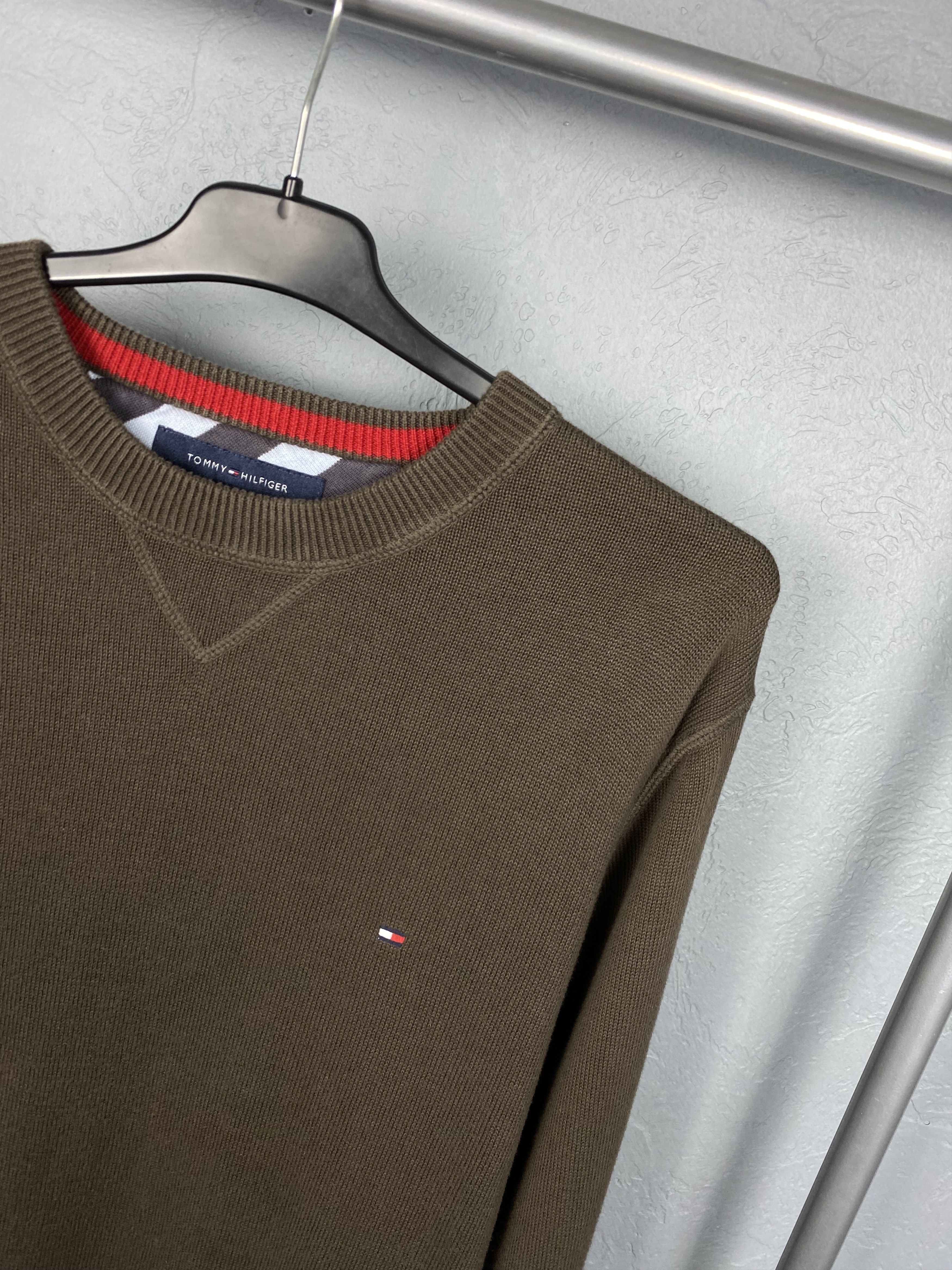 Tommy Hilfiger × Vintage Tommy Hilfiger Vintage Mens Knit Sweater Knitwear Brown Size US M / EU 48-50 / 2 - 2 Thumbnail
