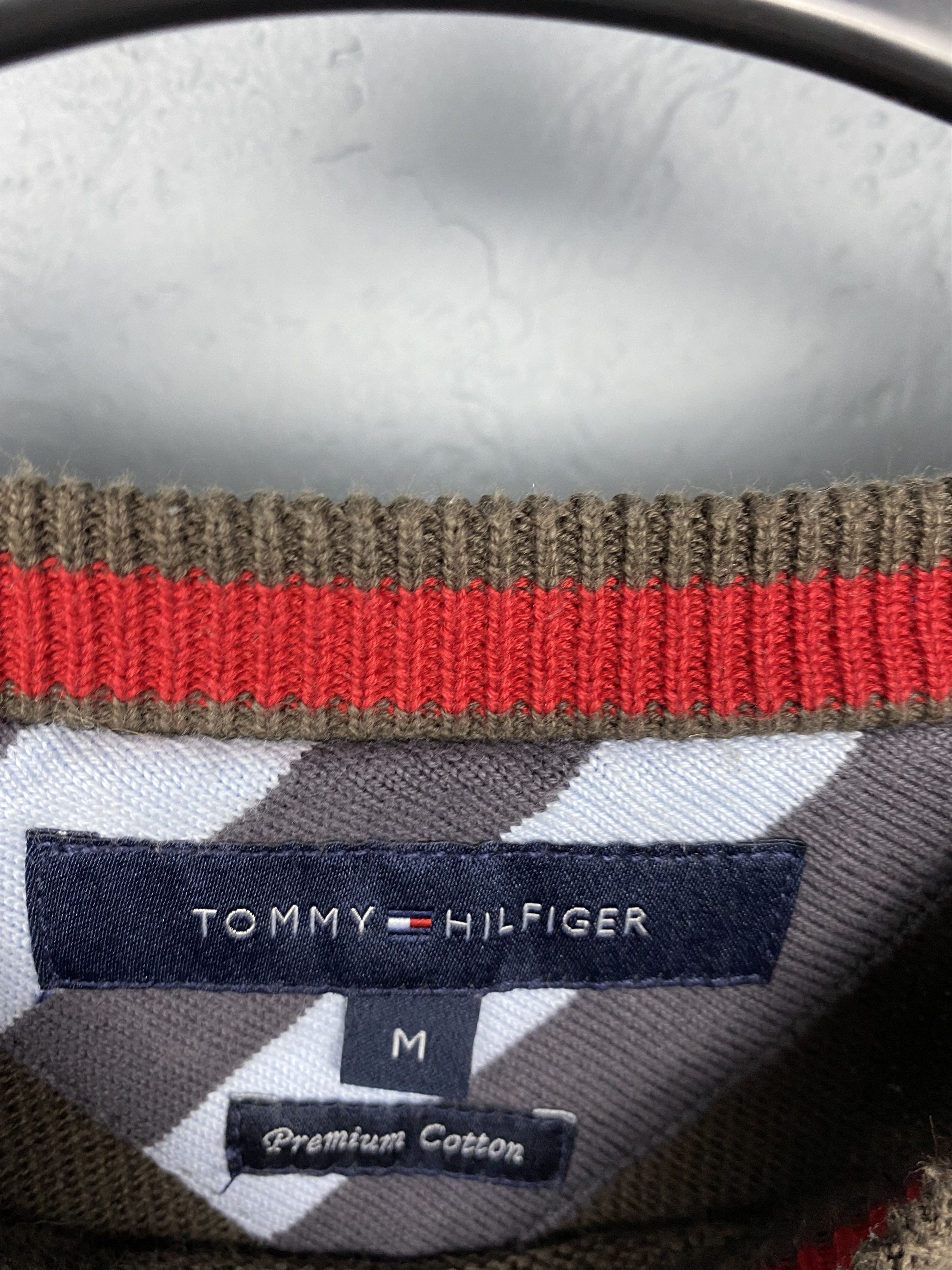 Tommy Hilfiger × Vintage Tommy Hilfiger Vintage Mens Knit Sweater Knitwear Brown Size US M / EU 48-50 / 2 - 4 Thumbnail