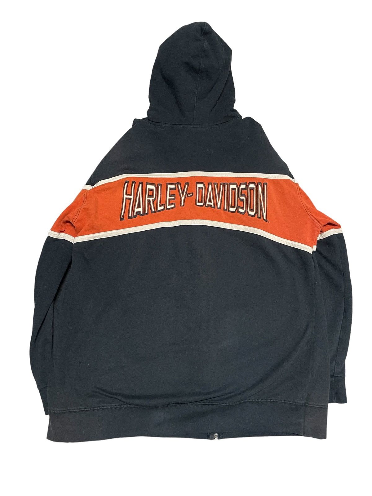 Harley Davidson Vintage Harley Davidson Spellout Hoodie Size US XL / EU 56 / 4 - 3 Thumbnail
