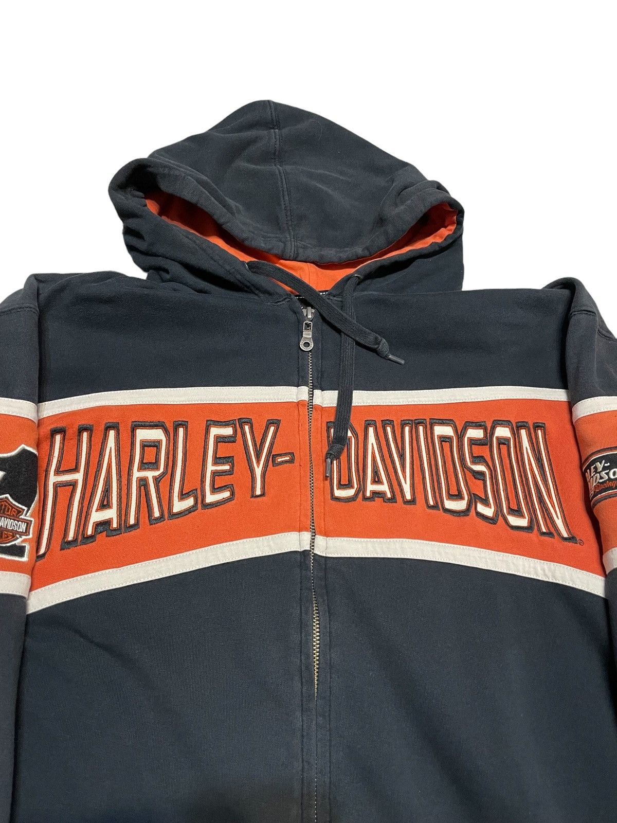 Harley Davidson Vintage Harley Davidson Spellout Hoodie Size US XL / EU 56 / 4 - 2 Thumbnail