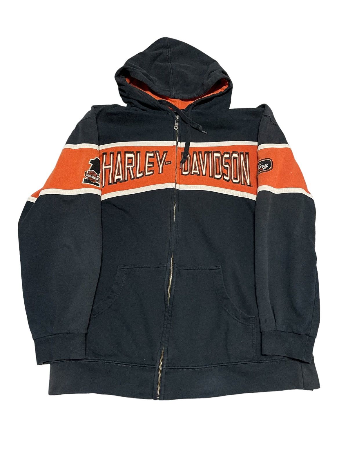 Vintage Harley Davidson Spellout Hoodie