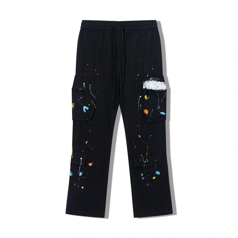 Japanese Brand × Vintage Splattered Paint Cargo Work Big Pocket Pants Size US 32 / EU 48 - 2 Thumbnail
