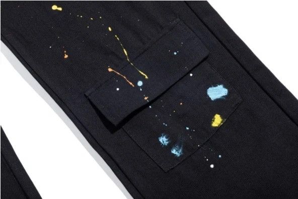 Japanese Brand × Vintage Splattered Paint Cargo Work Big Pocket Pants Size US 32 / EU 48 - 5 Thumbnail