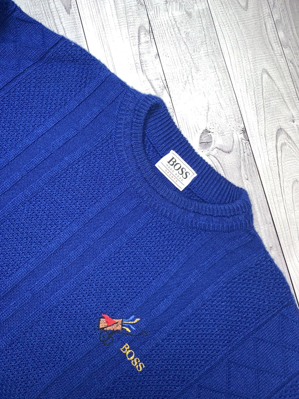 Hugo Boss × Vintage Vintage Hugo Boss Sport sweater Size L/XL sweatshirt Size US XL / EU 56 / 4 - 2 Thumbnail