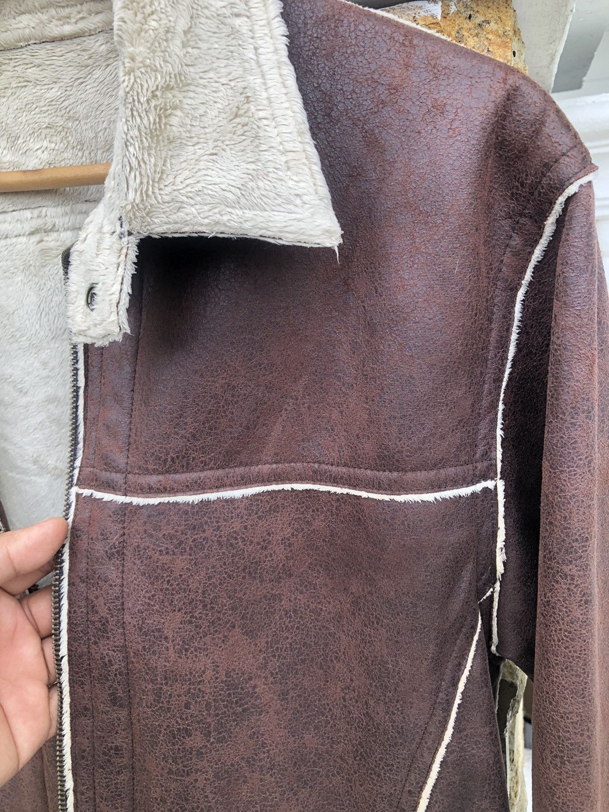 Issey Miyake Last Drop🔥Rare‼️Tete Homme Leather Jacket Size US M / EU 48-50 / 2 - 14 Thumbnail