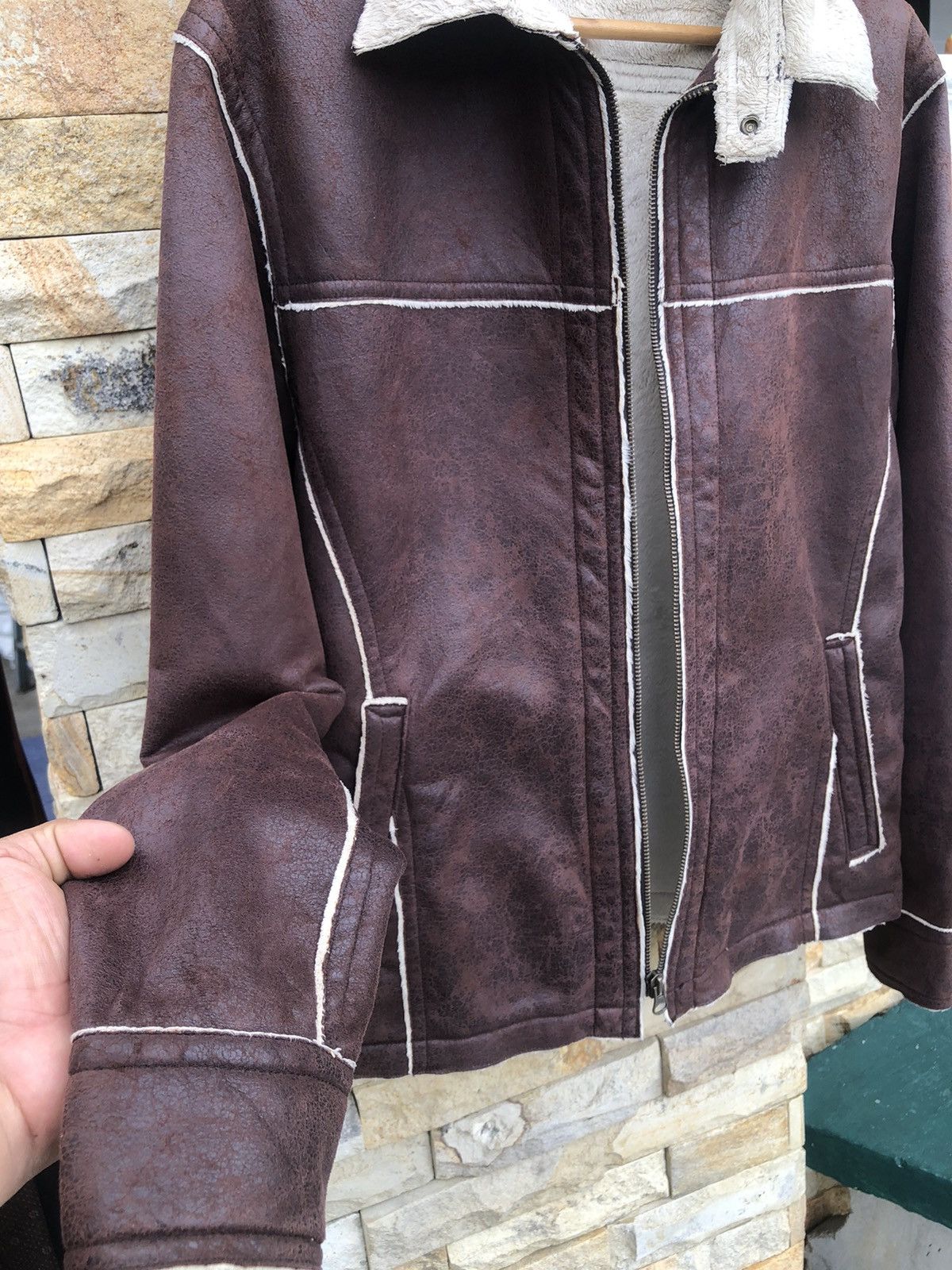 Issey Miyake Last Drop🔥Rare‼️Tete Homme Leather Jacket Size US M / EU 48-50 / 2 - 15 Thumbnail