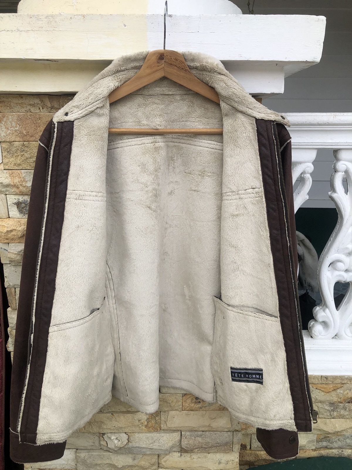 Issey Miyake Last Drop🔥Rare‼️Tete Homme Leather Jacket Size US M / EU 48-50 / 2 - 7 Thumbnail