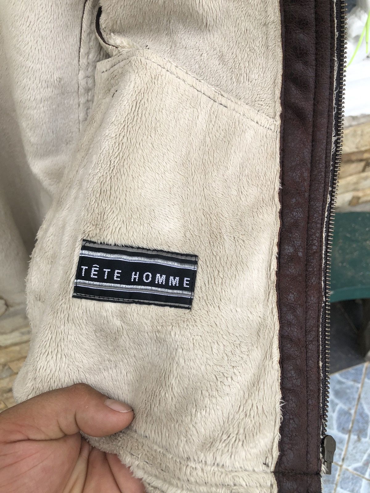 Issey Miyake Last Drop🔥Rare‼️Tete Homme Leather Jacket Size US M / EU 48-50 / 2 - 8 Thumbnail