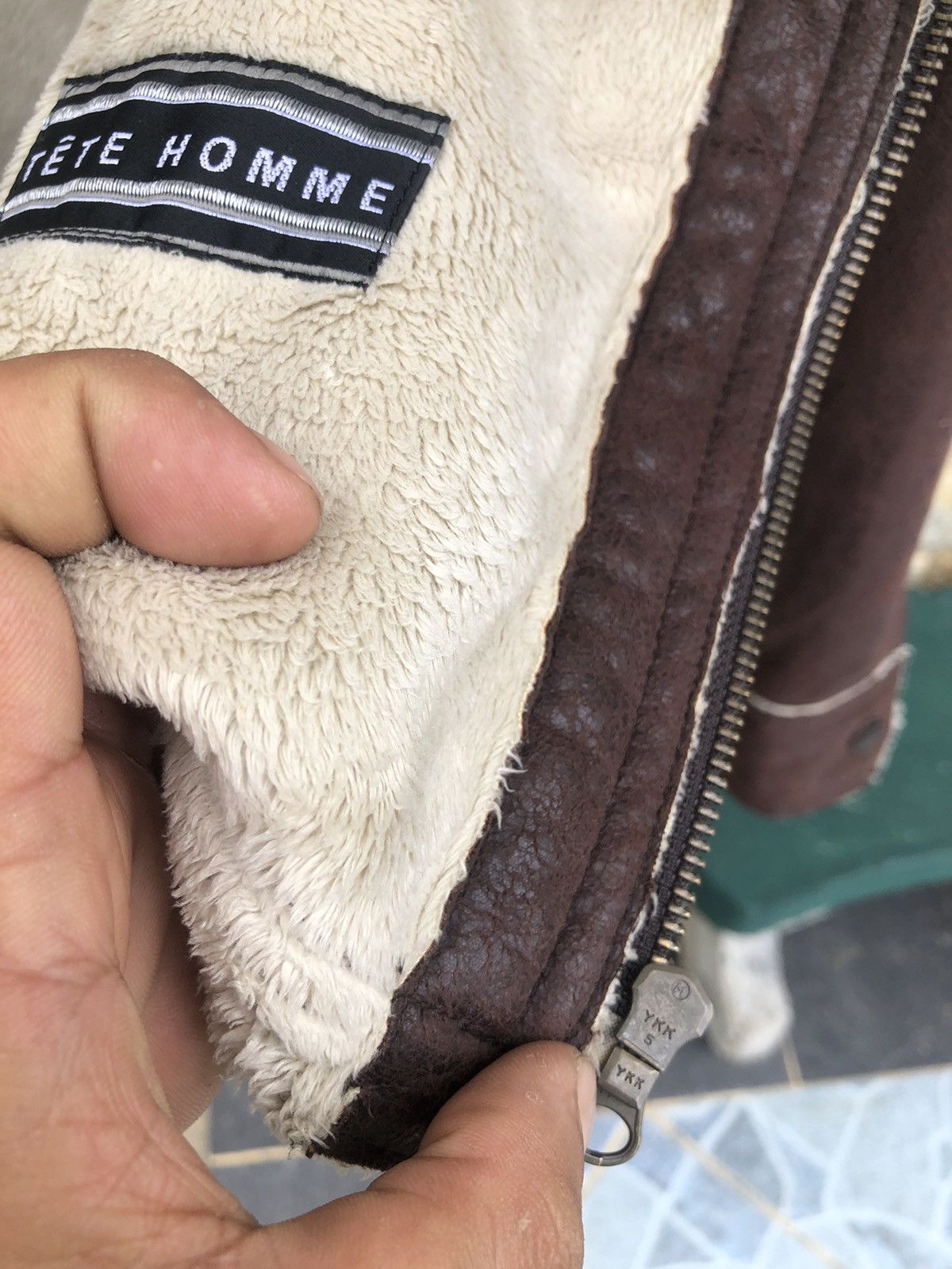 Issey Miyake Last Drop🔥Rare‼️Tete Homme Leather Jacket Size US M / EU 48-50 / 2 - 12 Thumbnail