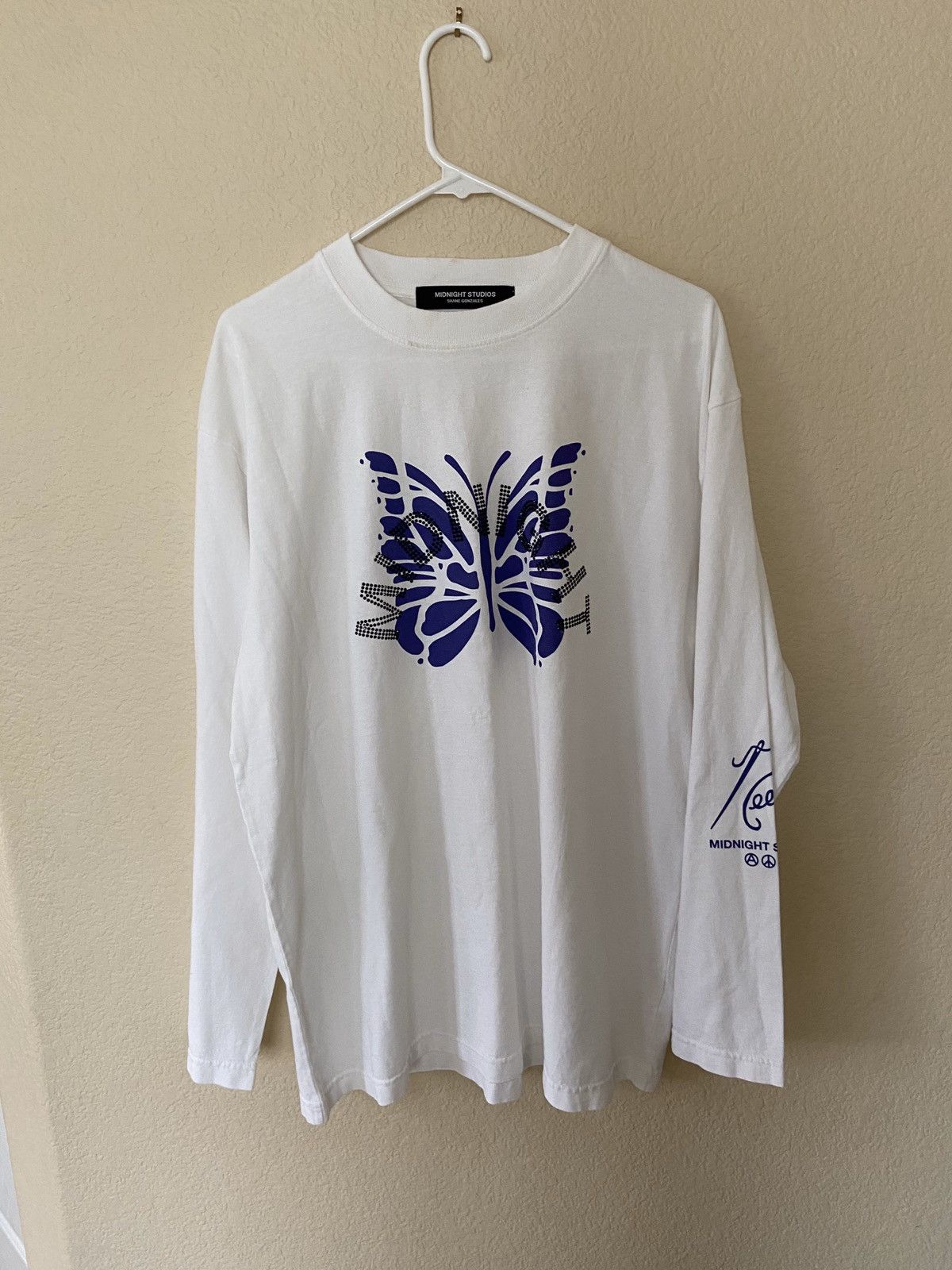 Midnight Studios × Needles Swarovski logo long sleeve Size US XL / EU 56 / 4 - 1 Thumbnail