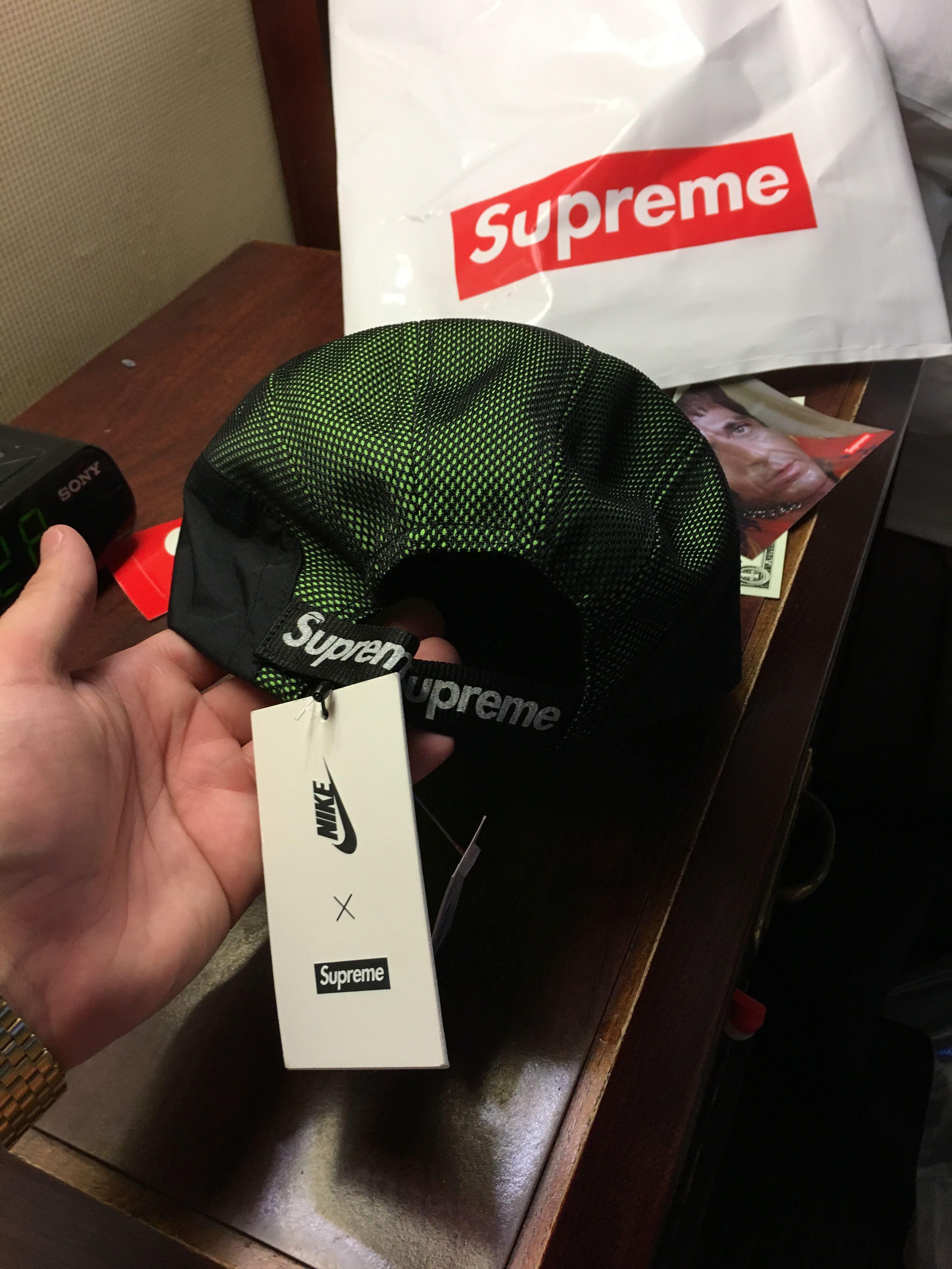 Supreme nike trail running hat black sales