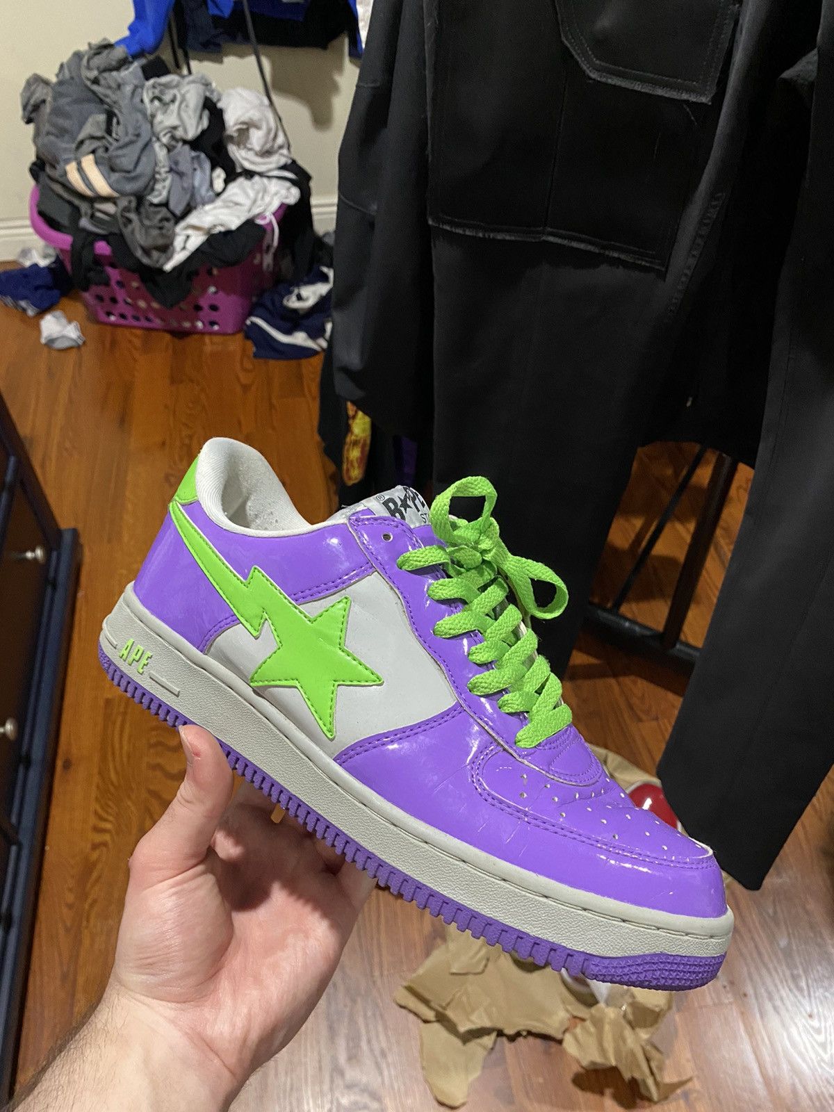 Bape 2005 OG Nigo Era Purple Bapestas | Grailed