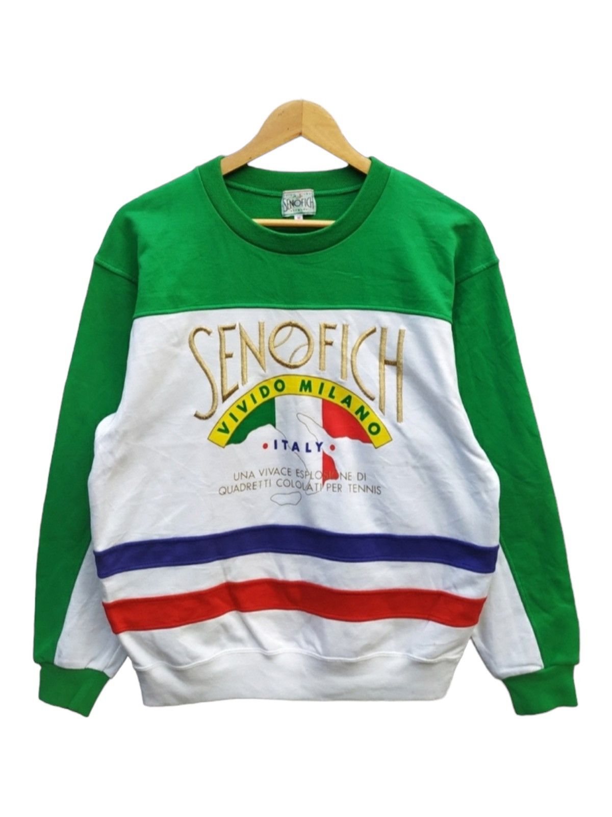 Designer × Japanese Brand × Vintage Vintage SENO FICH vivido milano sweatshirt. #A5 Size US M / EU 48-50 / 2 - 1 Thumbnail