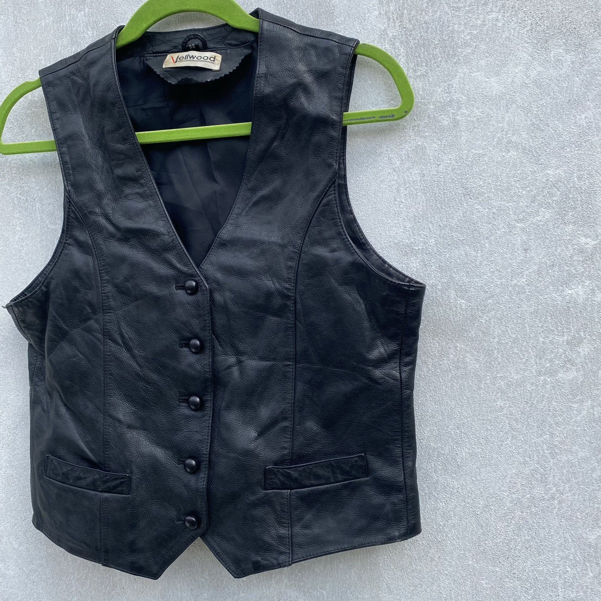 Leather Genuine Leather Vest By Vellwood Brand Size US S / EU 44-46 / 1 - 3 Thumbnail