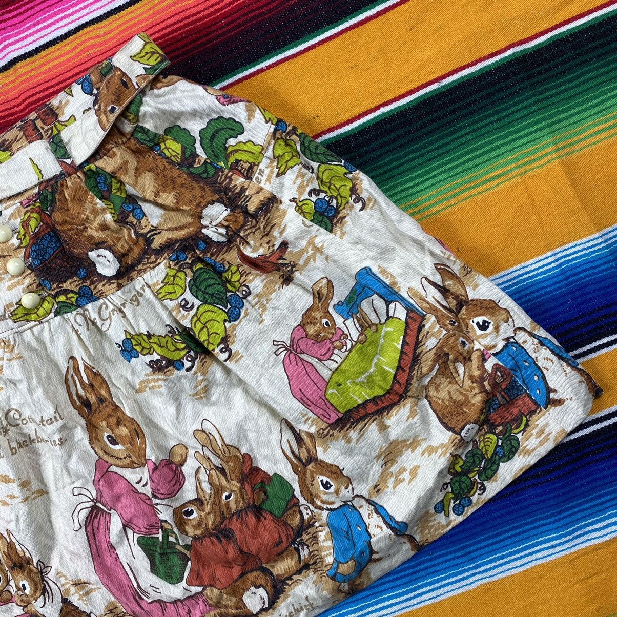 Vintage Vintage Rabbit Fullprint S kirt Size 24" / US 00 / IT 34 - 7 Thumbnail