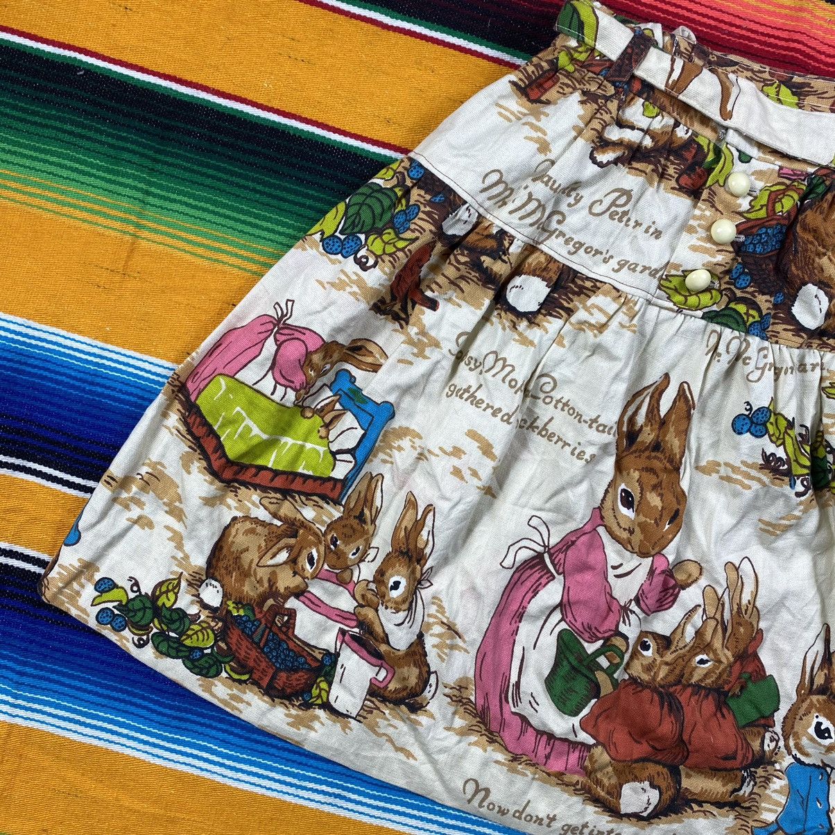 Vintage Vintage Rabbit Fullprint S kirt Size 24" / US 00 / IT 34 - 8 Thumbnail